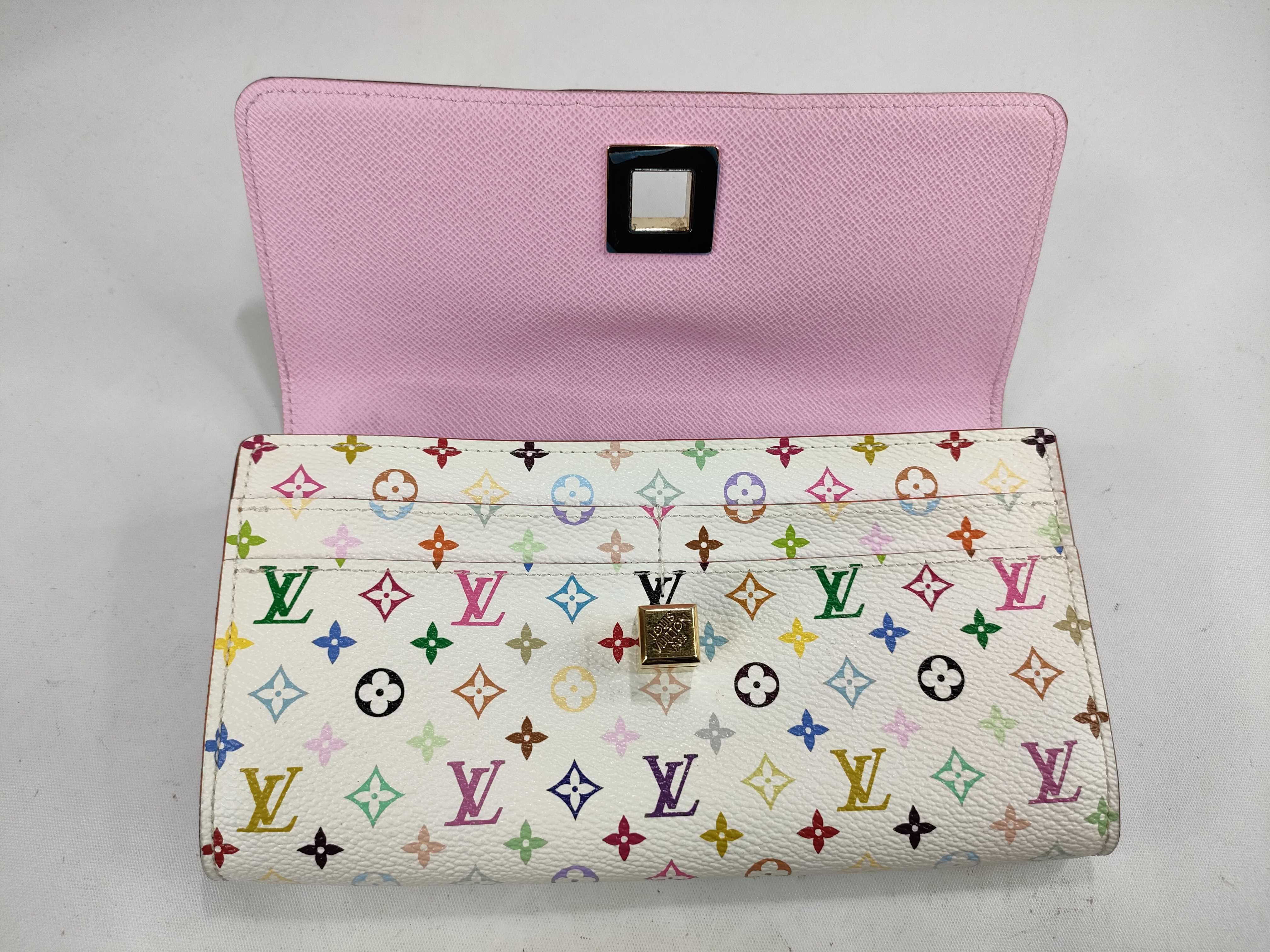 Monogram Multicolor Portefeuille Sarah Nou M60277 White Wallet — view 12