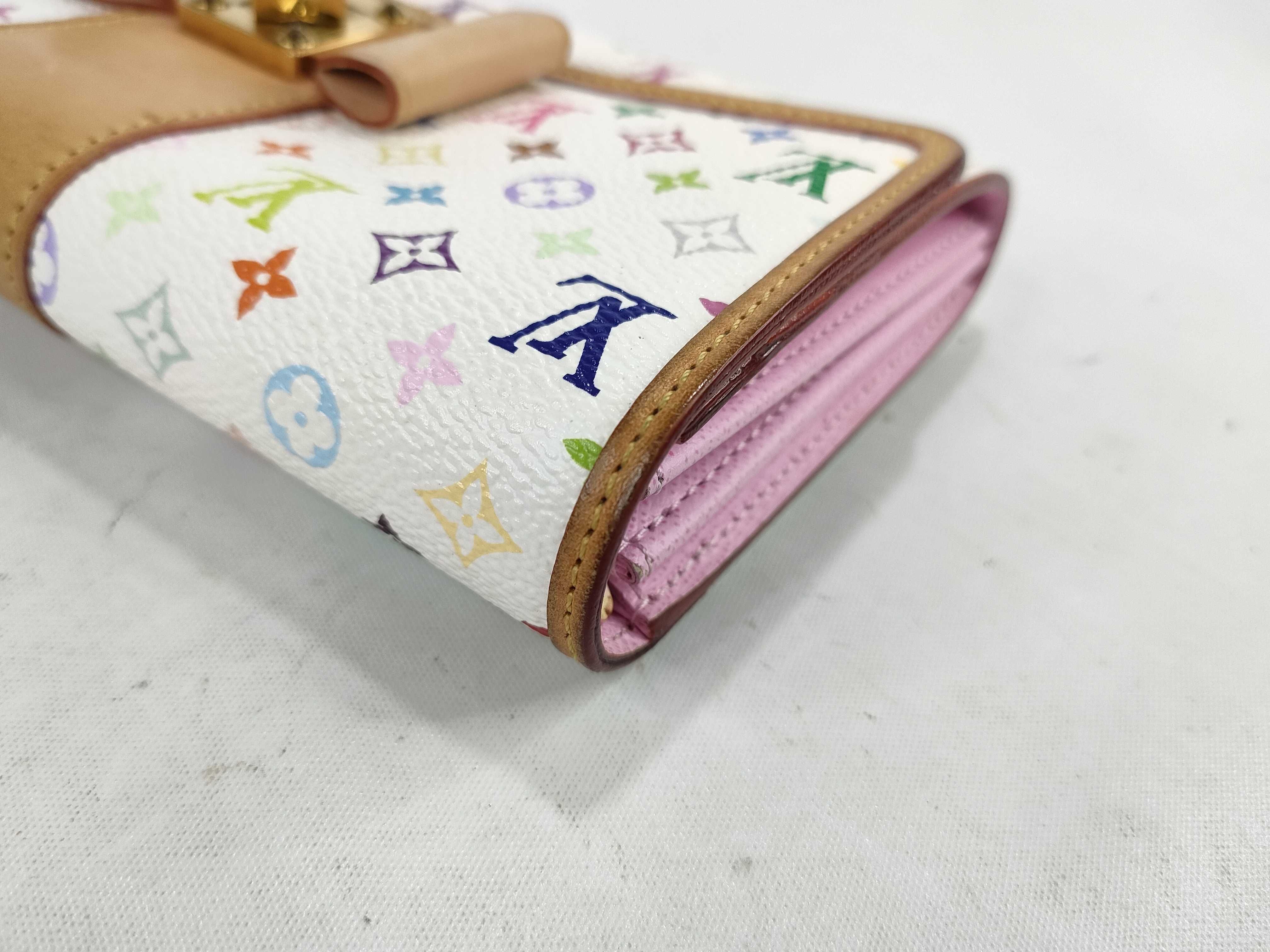 Monogram Multicolor Portefeuille Sarah Nou M60277 White Wallet — view 4
