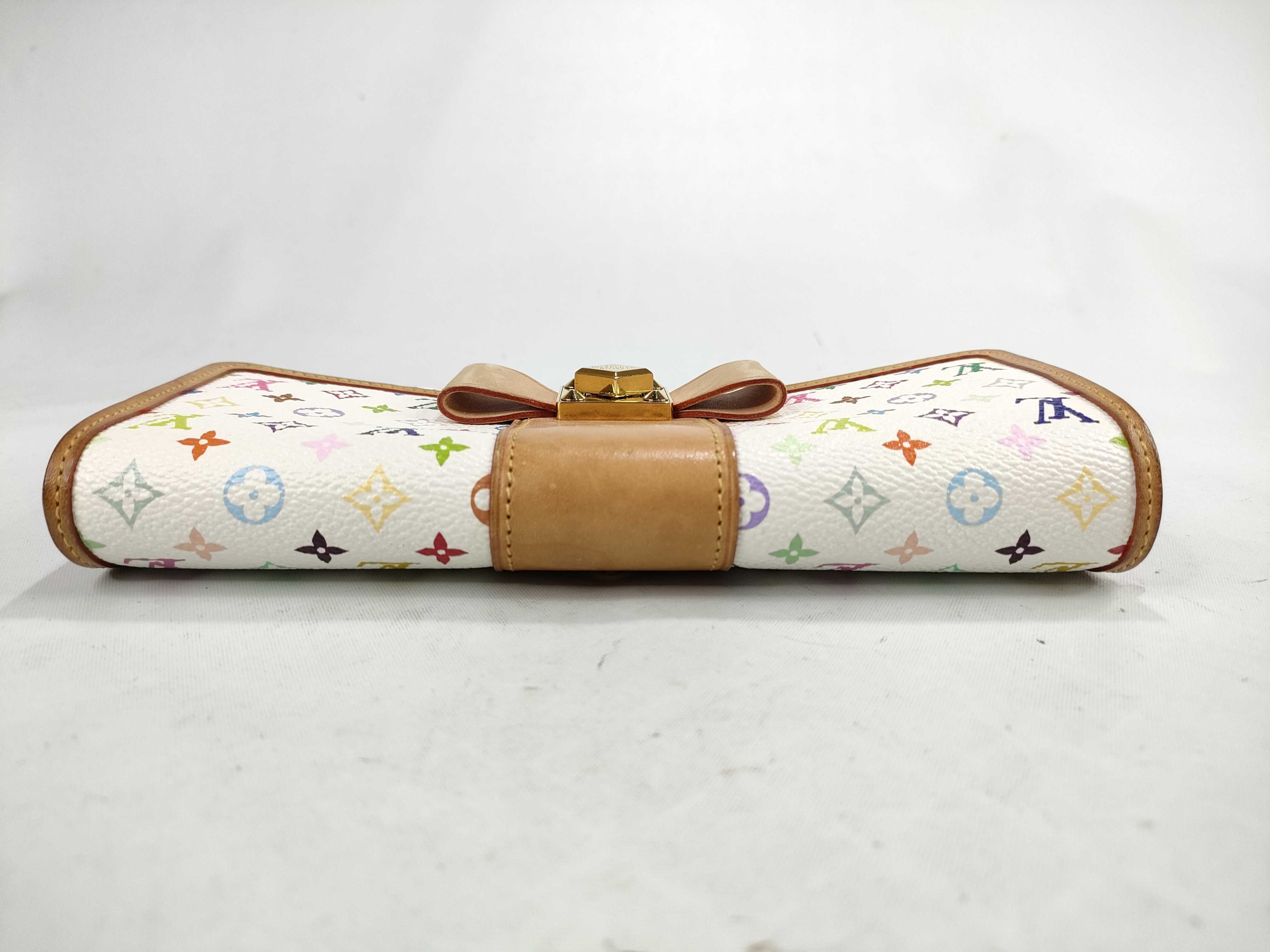 Monogram Multicolor Portefeuille Sarah Nou M60277 White Wallet — view 6