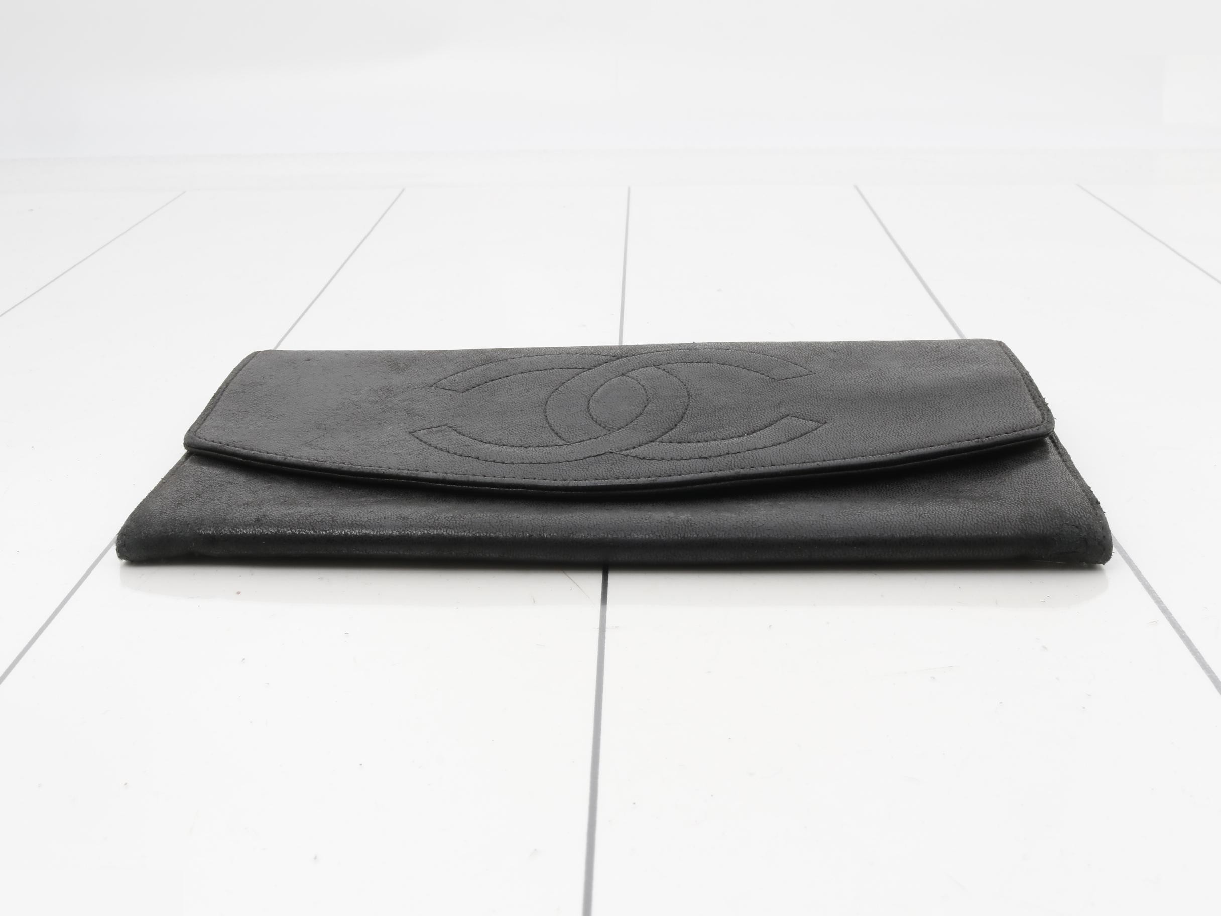 lambskin long wallet — view 3