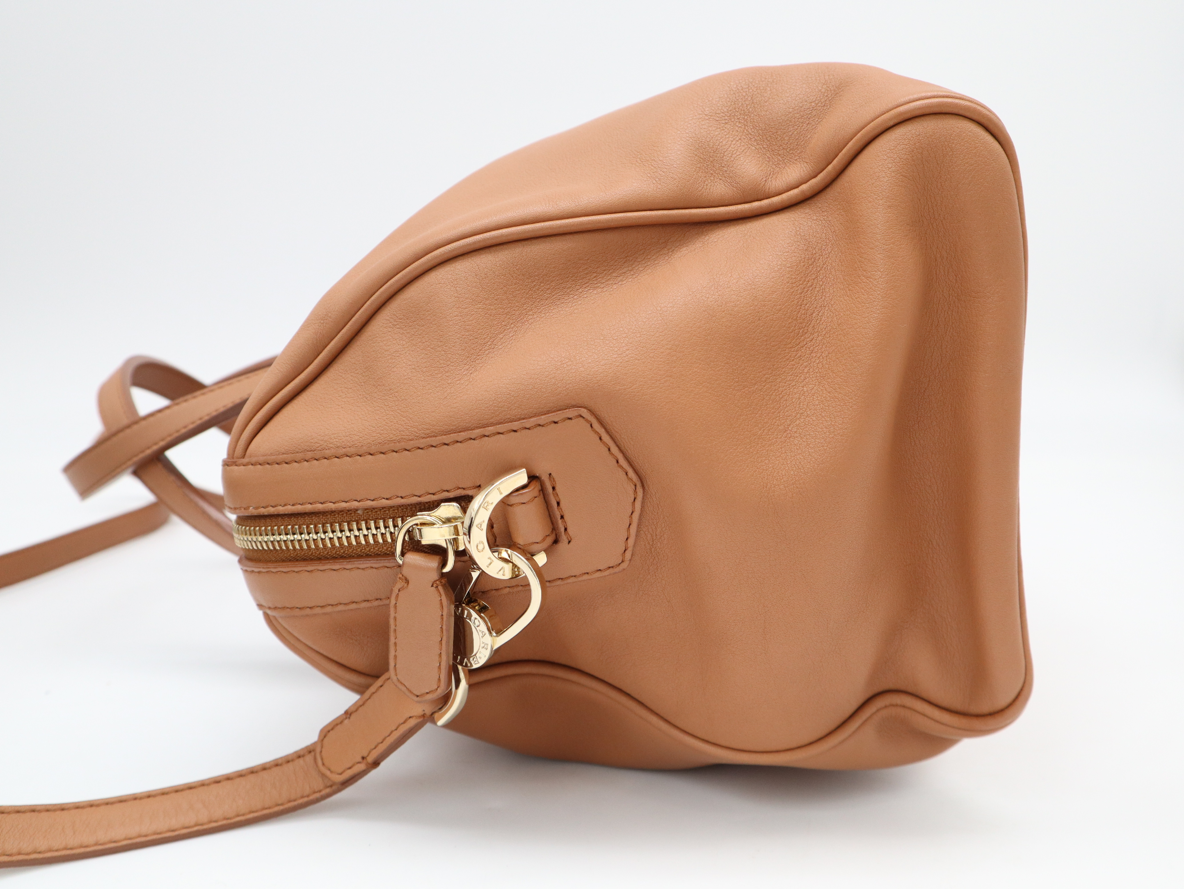 Leather Collezione Tote Bag with Shoulder Strap, Scarf, and Dust Bag (Handbag) — view 3