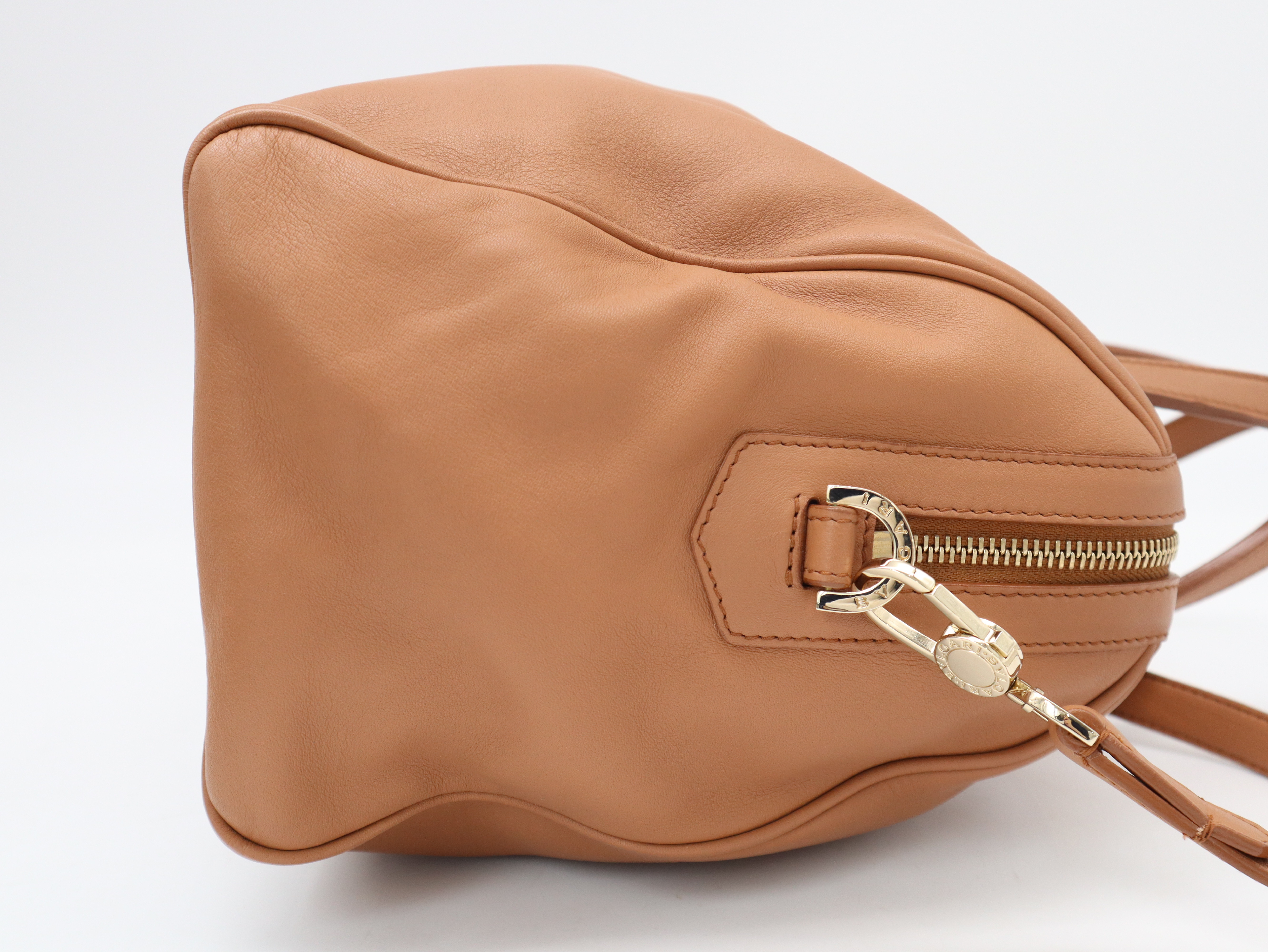 Leather Collezione Tote Bag with Shoulder Strap, Scarf, and Dust Bag (Handbag) — view 4