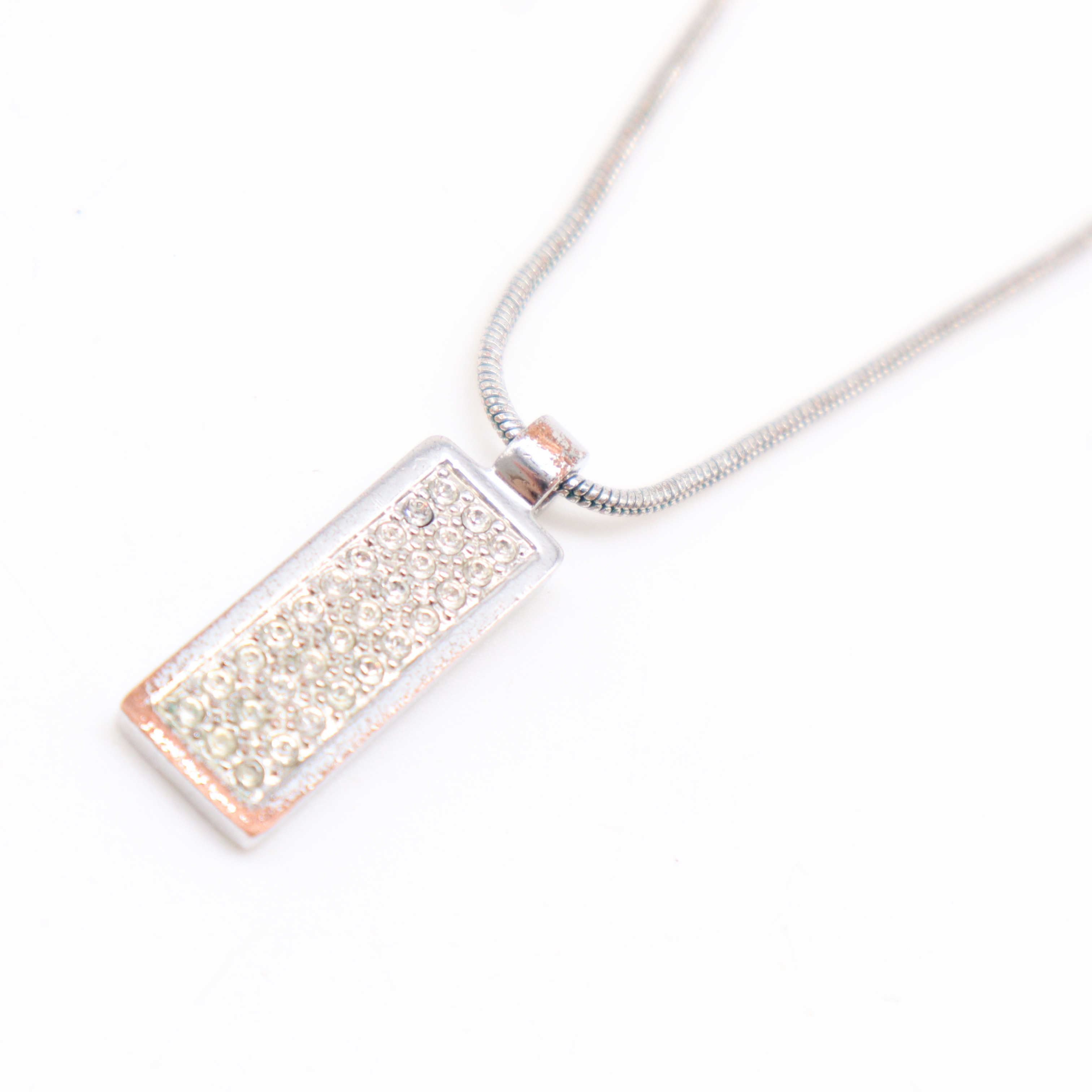 Trotter Plate Necklace Metal Necklace — view 2