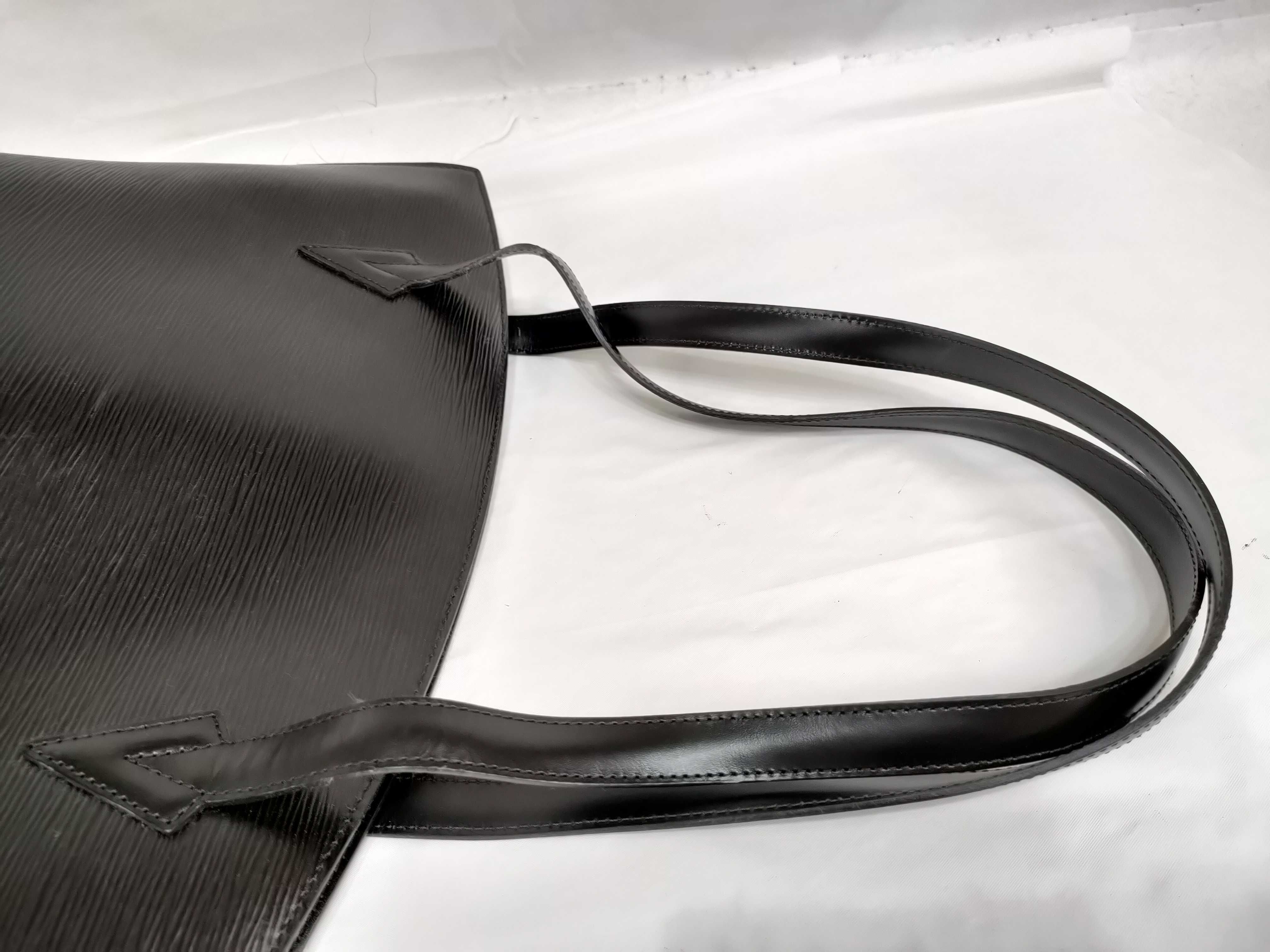 Epi Black Leather Epi Saint Jacques Handbag — view 3