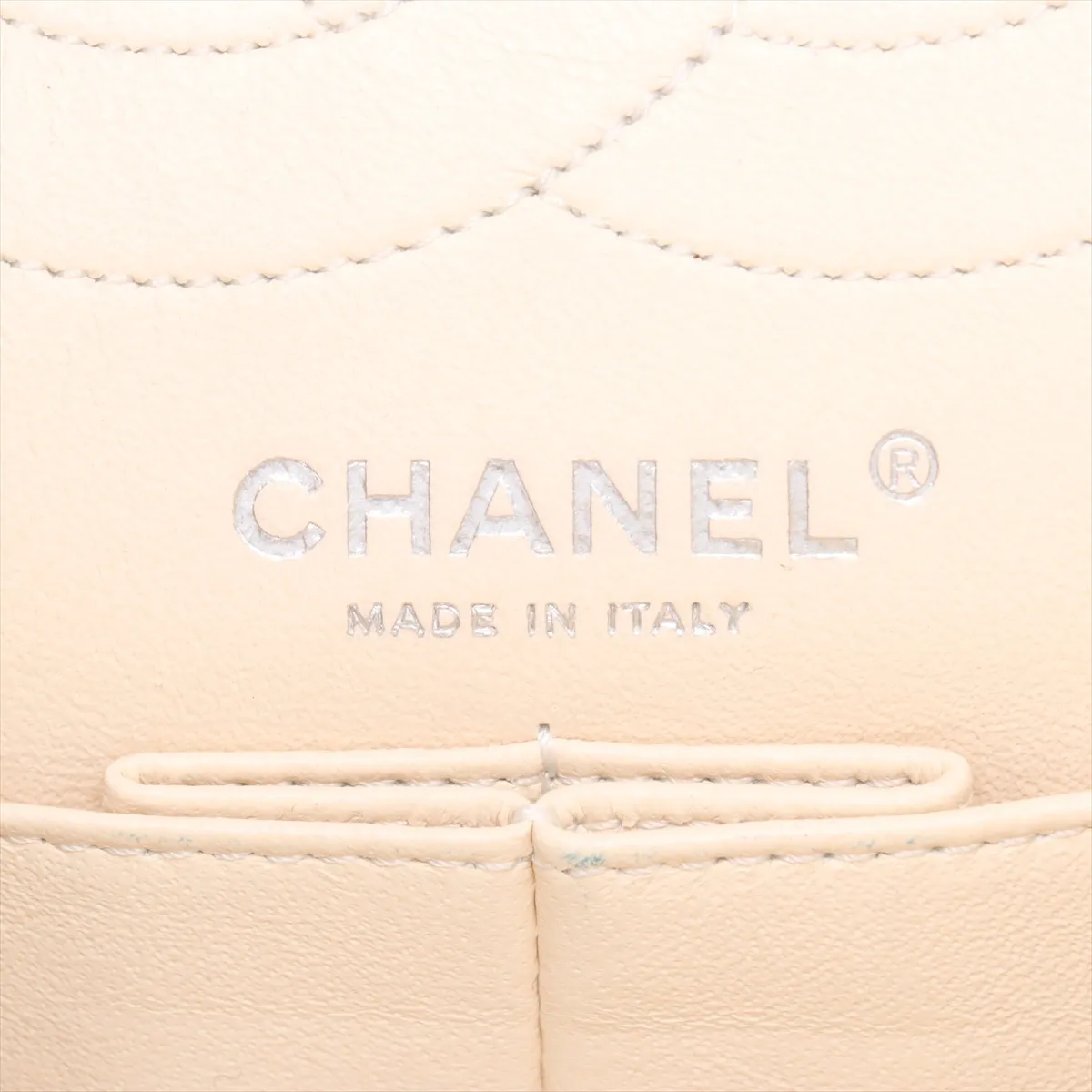 Matelassé 2.55 Vintage Calf Double Flap Double Chain Bag, Ivory with Gunmetal Hardware, 20840046 (Serial Number in the 20s), A37586 — view 11