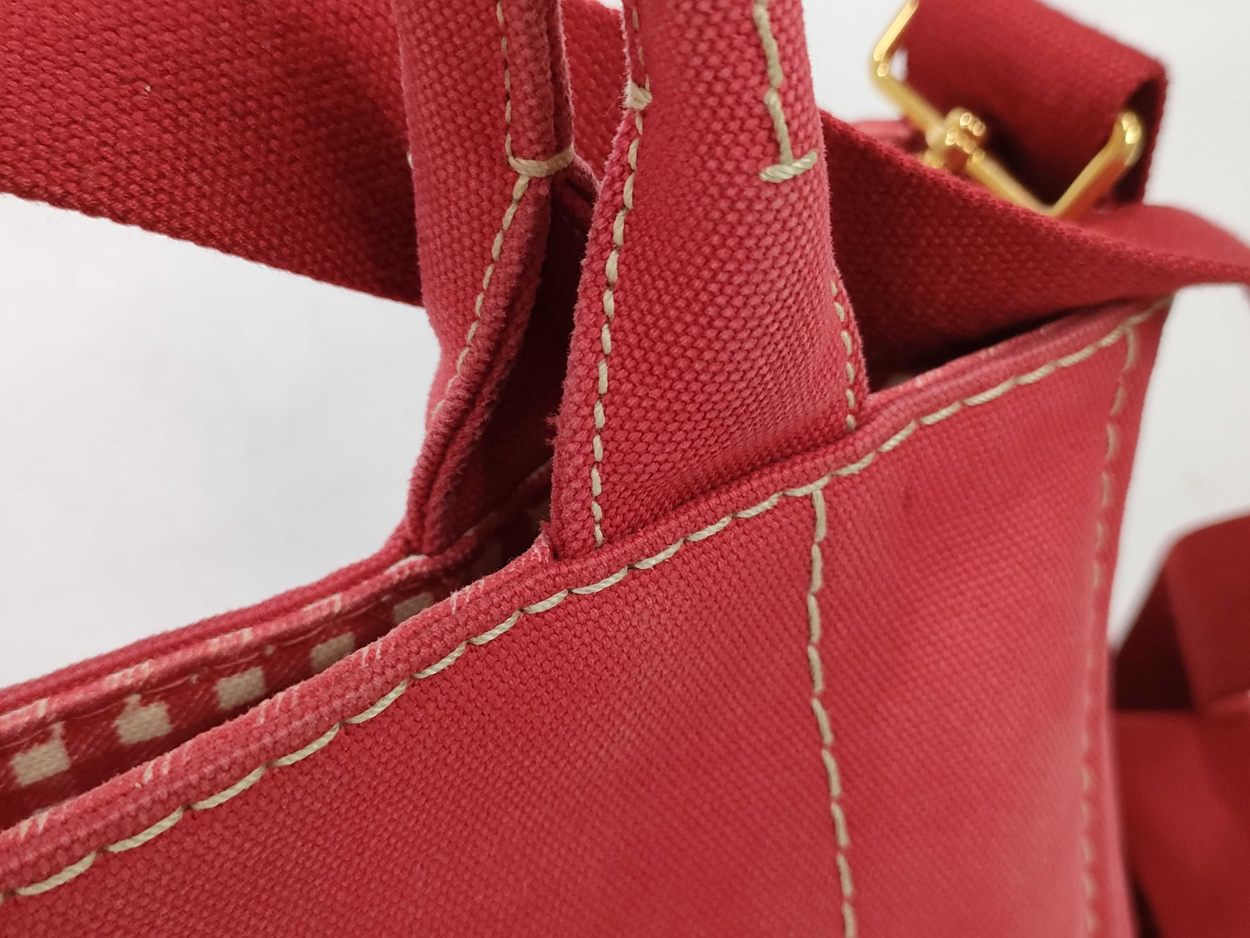 Canvas Red Handbag — view 5
