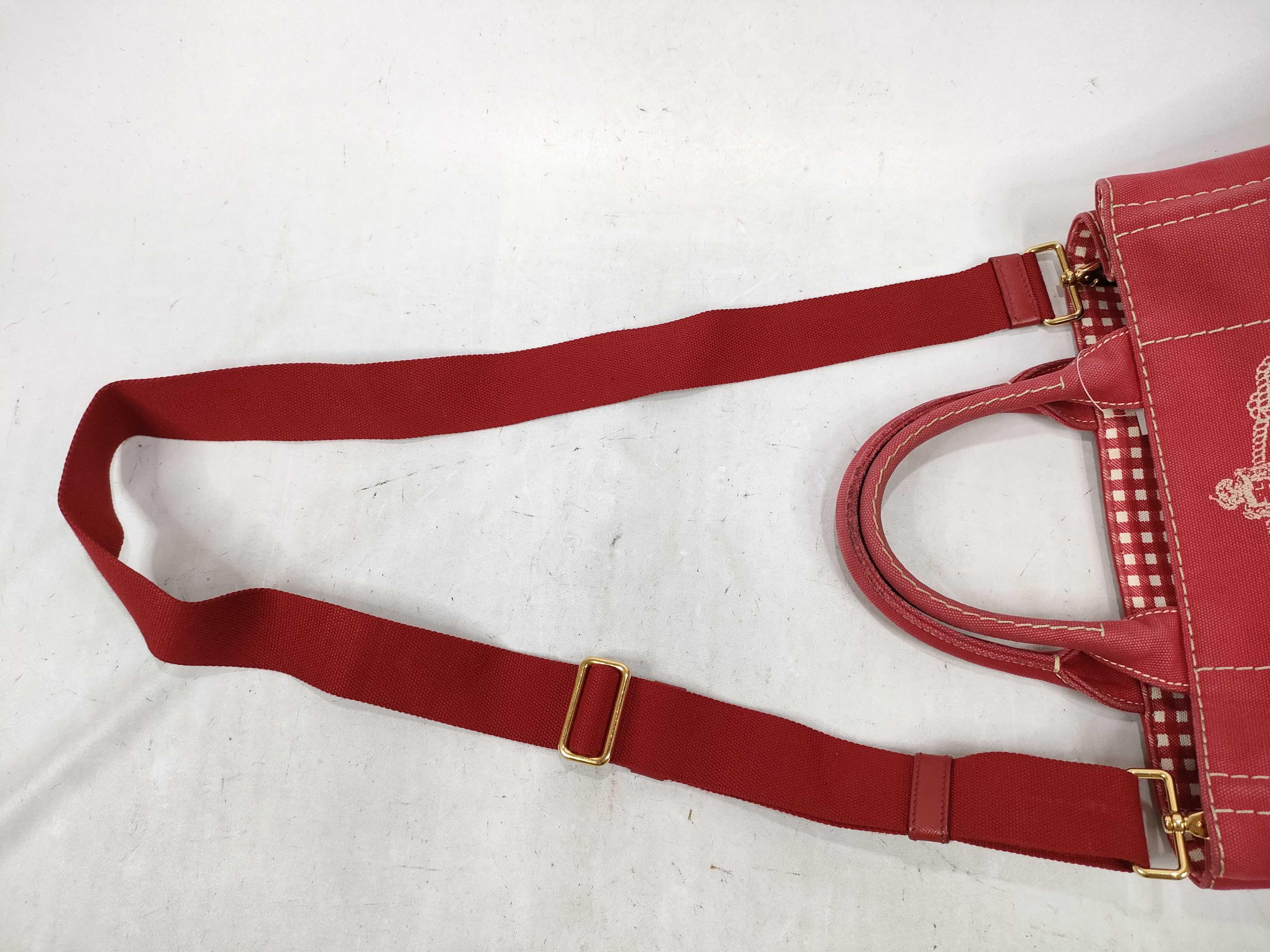 Canvas Red Handbag — view 6