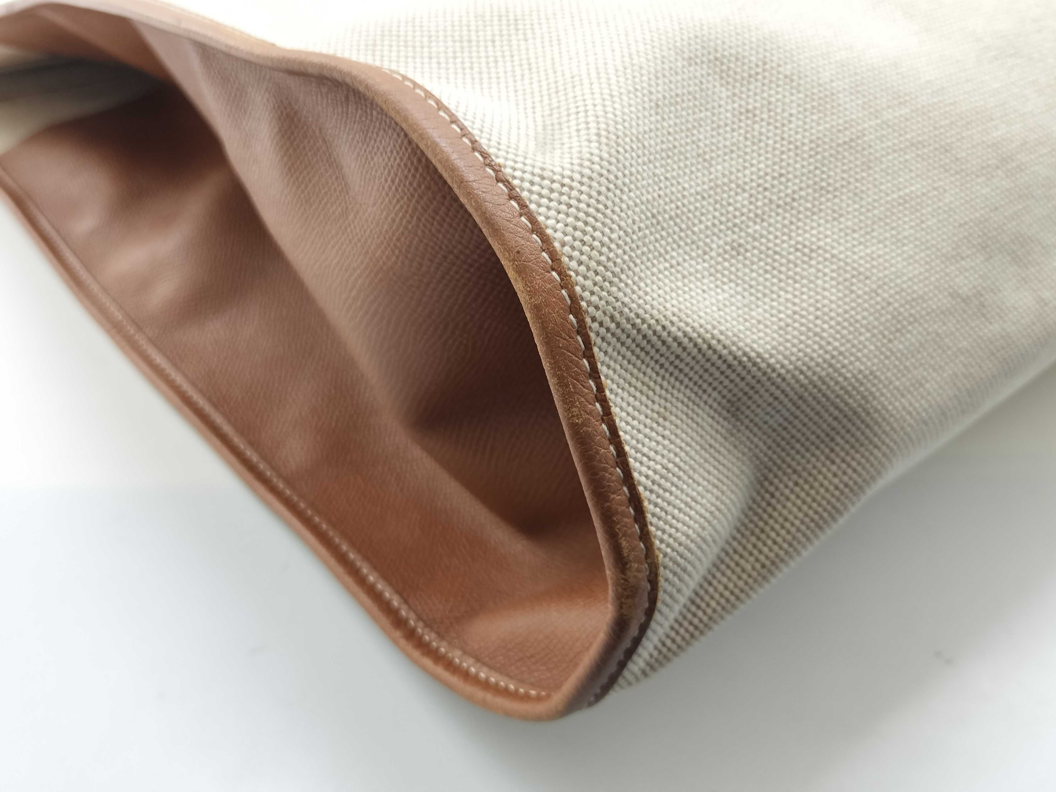 Cabas 50 Toile H Beige Gold Hardware V: 1992 Tote Bag — view 5