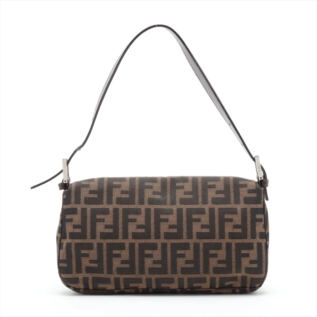 Zucca Mamma Bucket Canvas x Leather Shoulder Bag, Brown — view 2