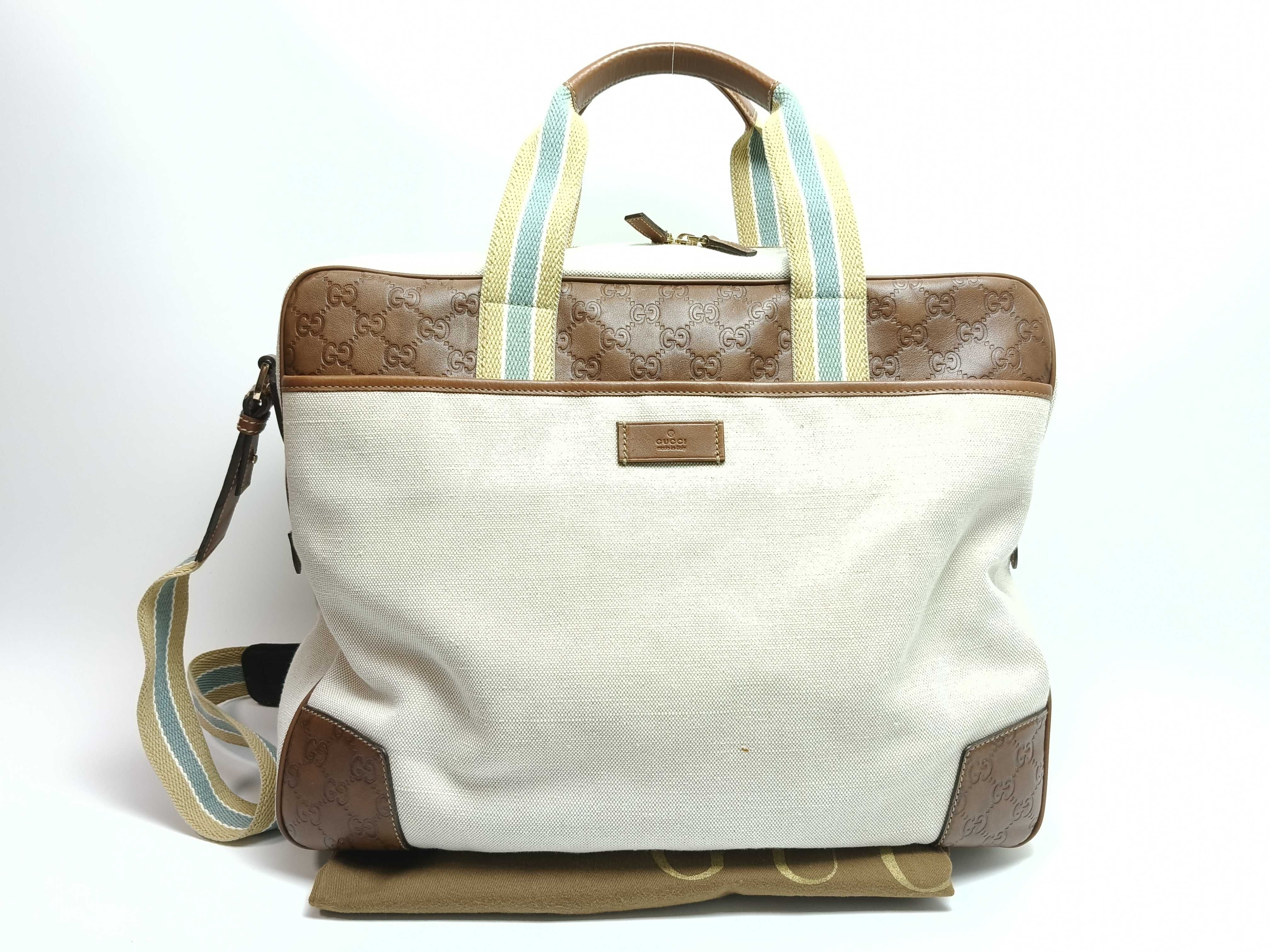 webbing Gucci Boston bag