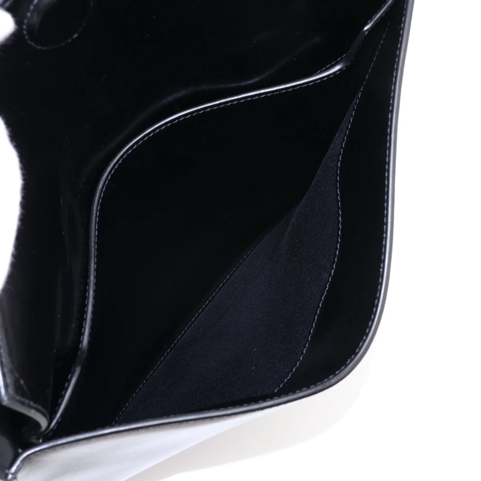 Uptown Leather Handbag, Black, 557653 — view 11