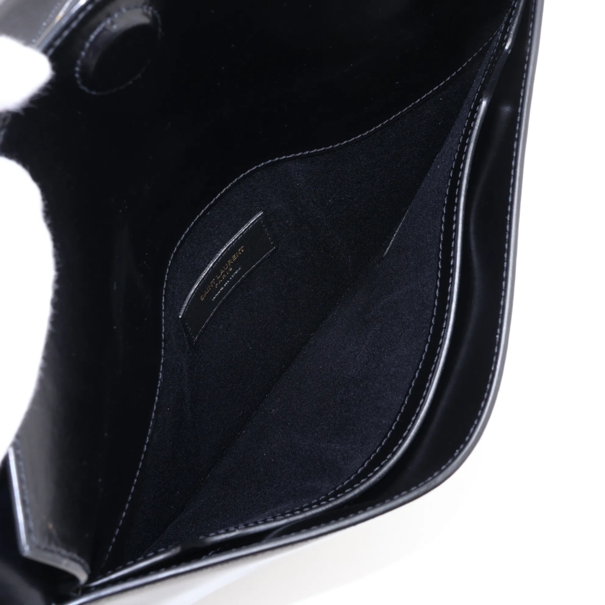 Uptown Leather Handbag, Black, 557653 — view 12
