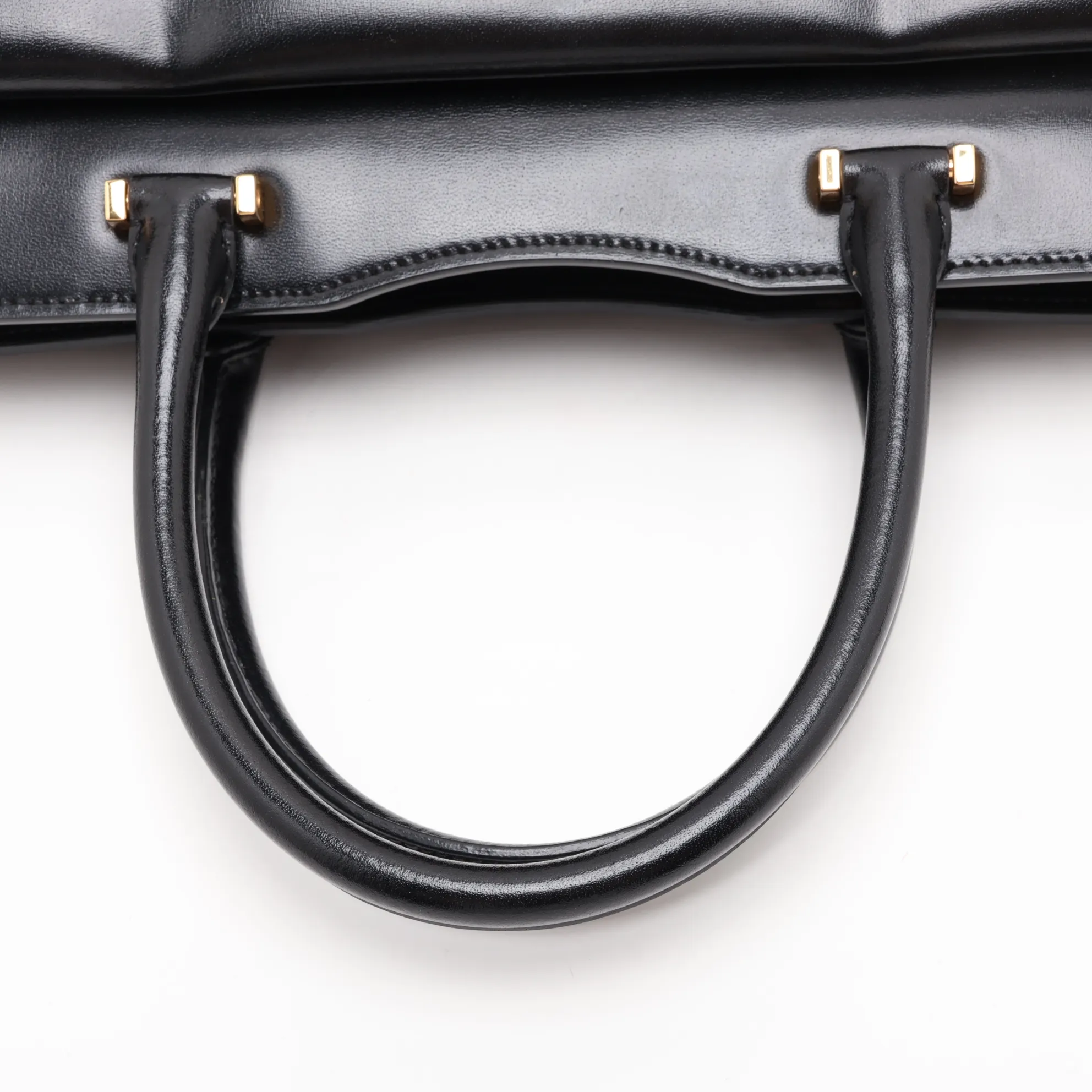 Uptown Leather Handbag, Black, 557653 — view 5