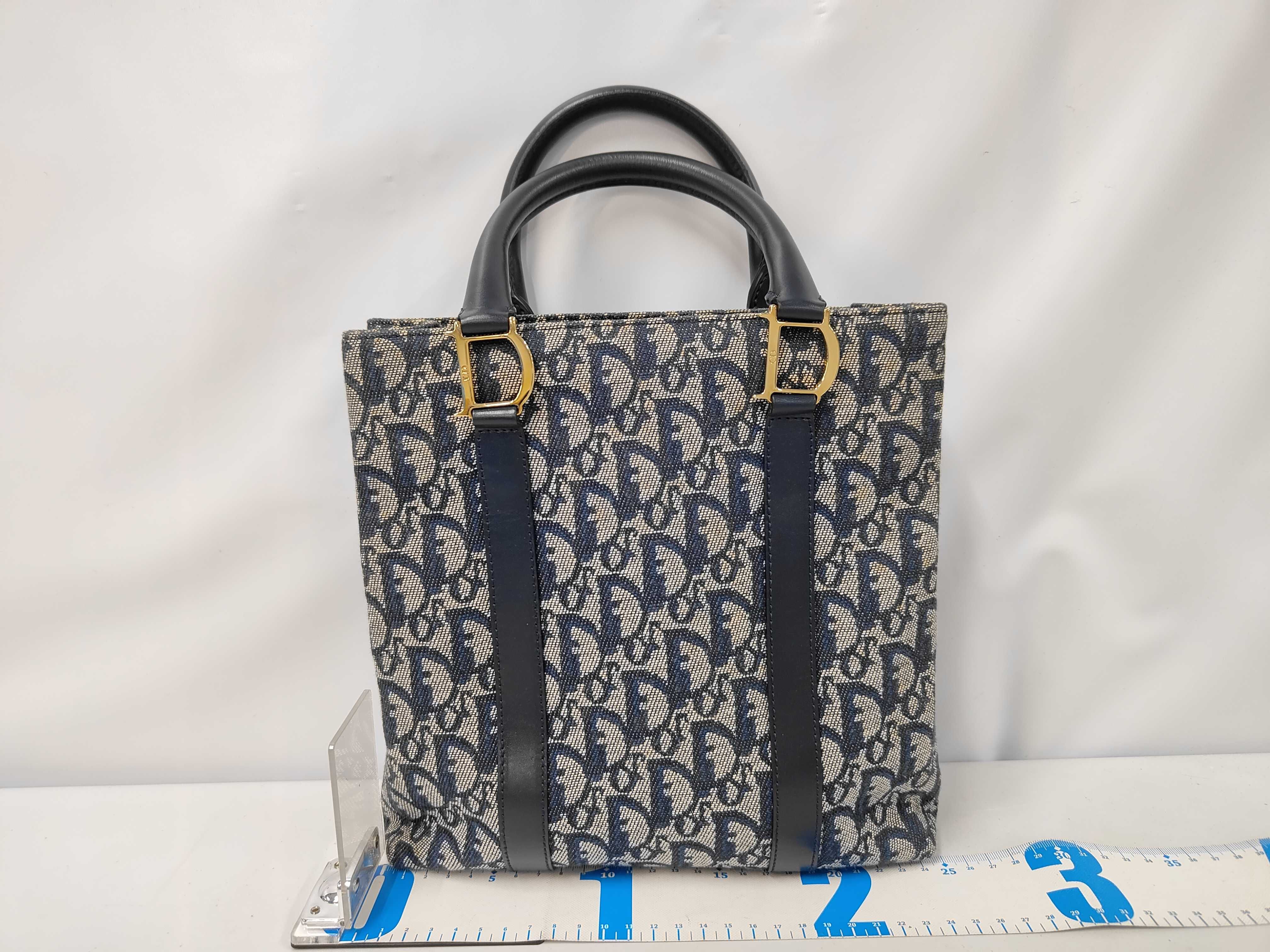 Christian Navy Trotter Pattern Handbag — view 2