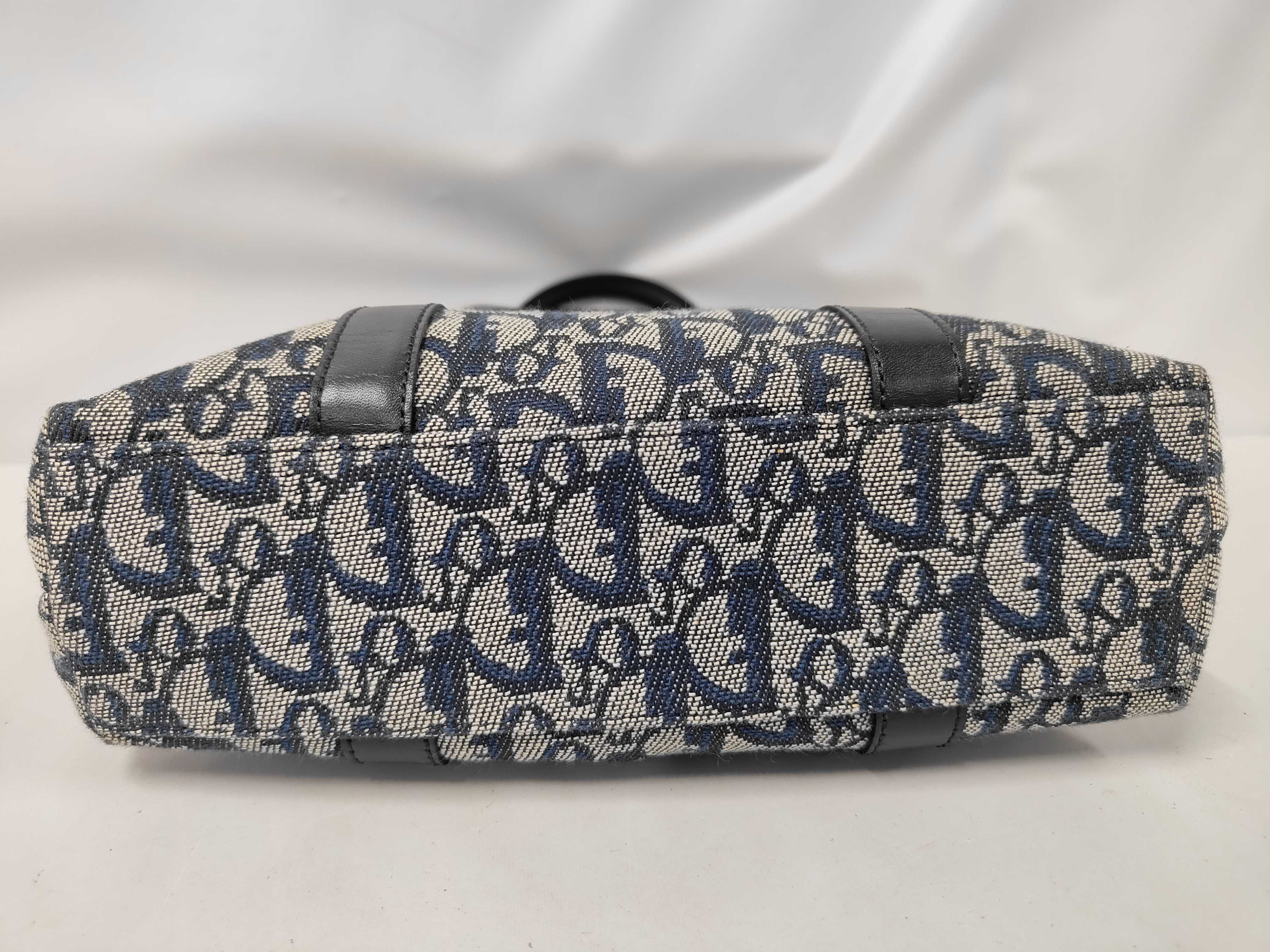 Christian Navy Trotter Pattern Handbag — view 3