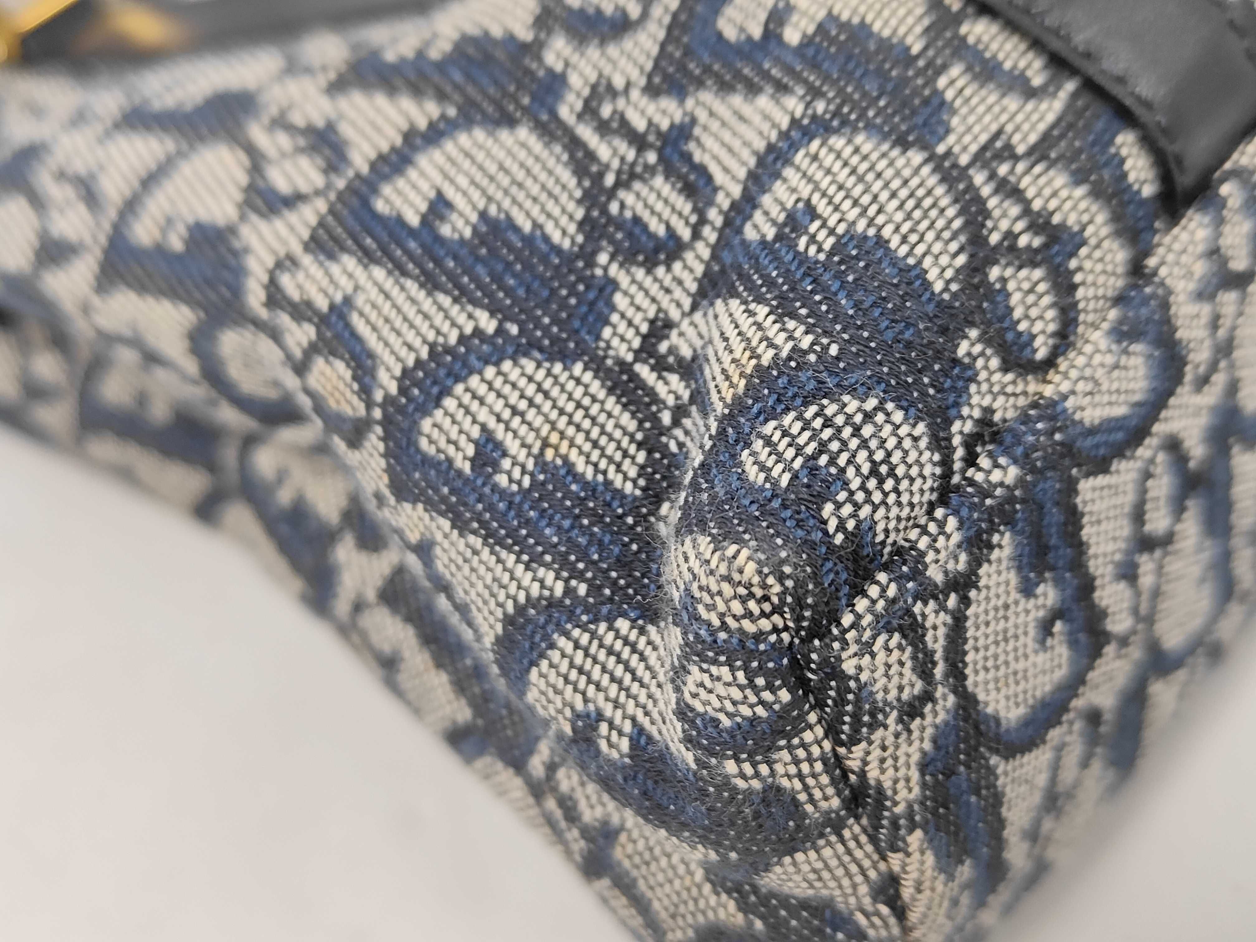 Christian Navy Trotter Pattern Handbag — view 4