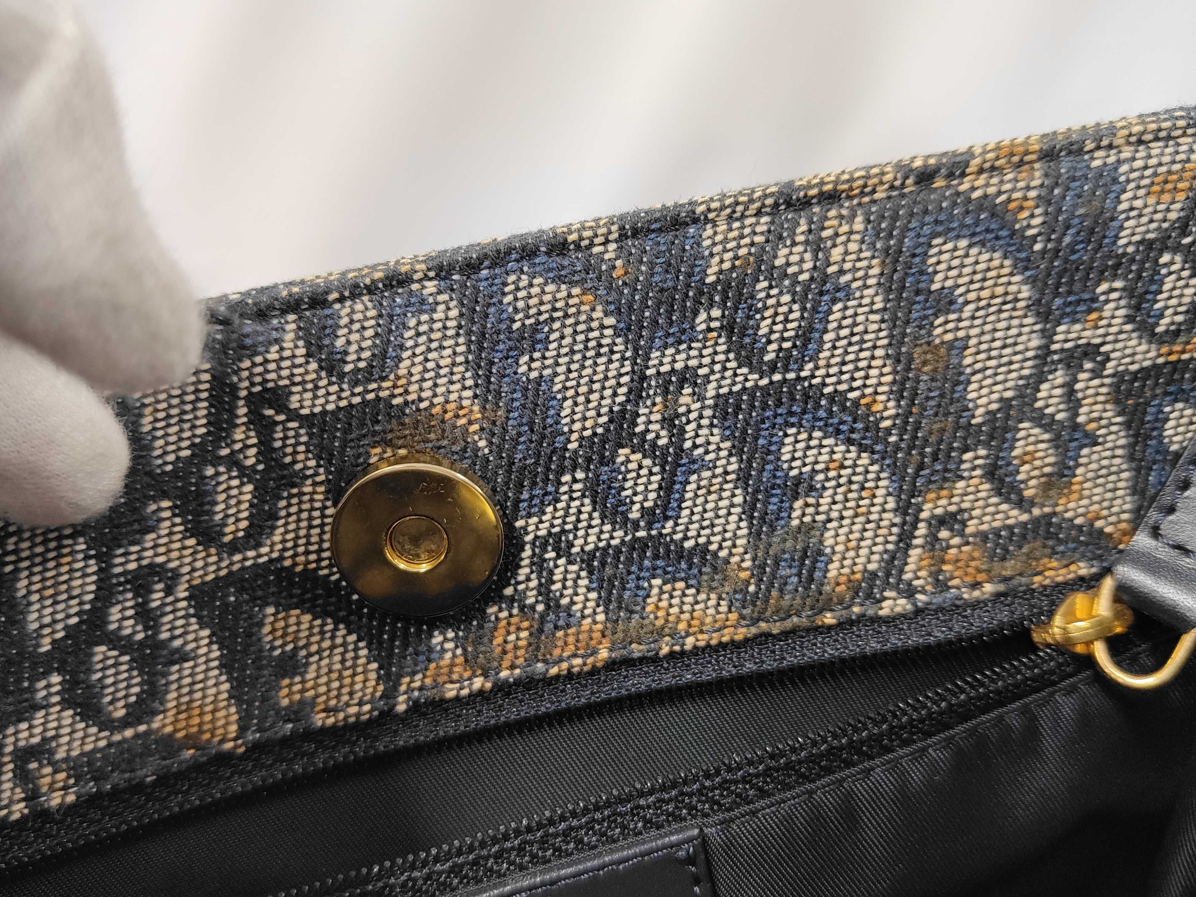 Christian Navy Trotter Pattern Handbag — view 10