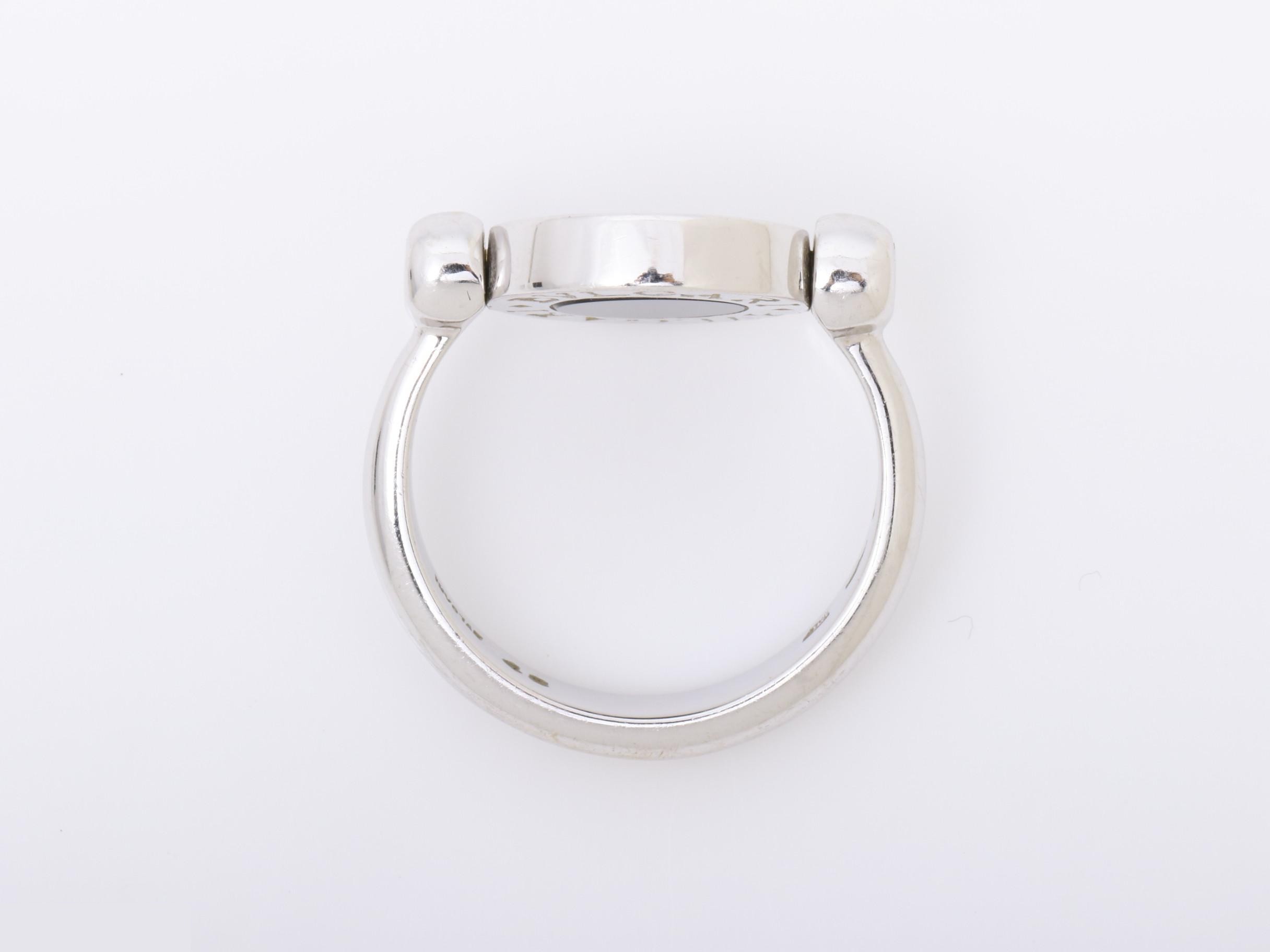Flip (precious metal) ring, 750WG, 6g, size #48 — view 5