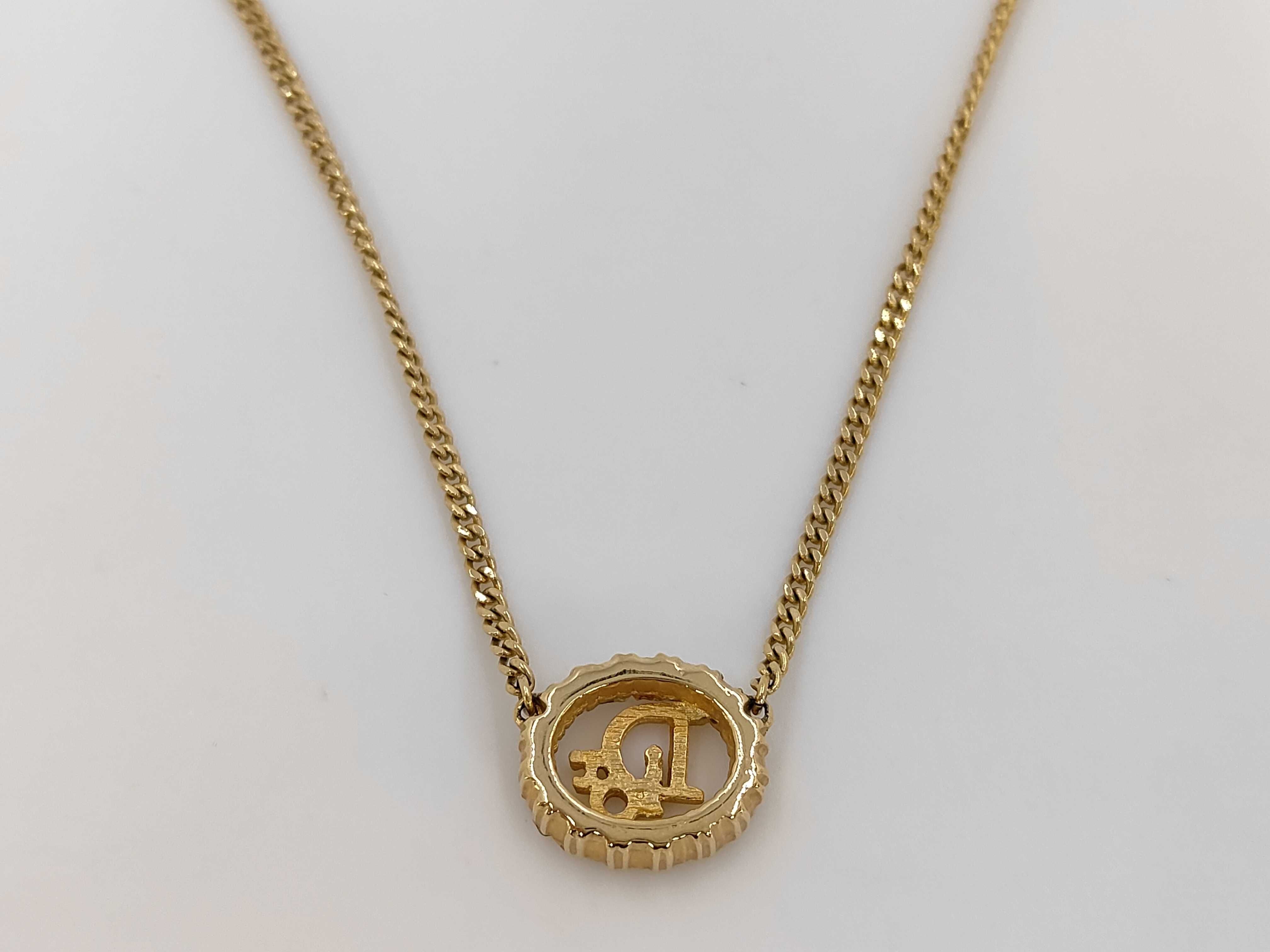 Rhinestone Logo Necklace — view 2