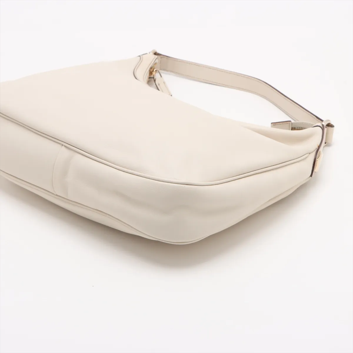 leather shoulder bag white 153010 — view 3