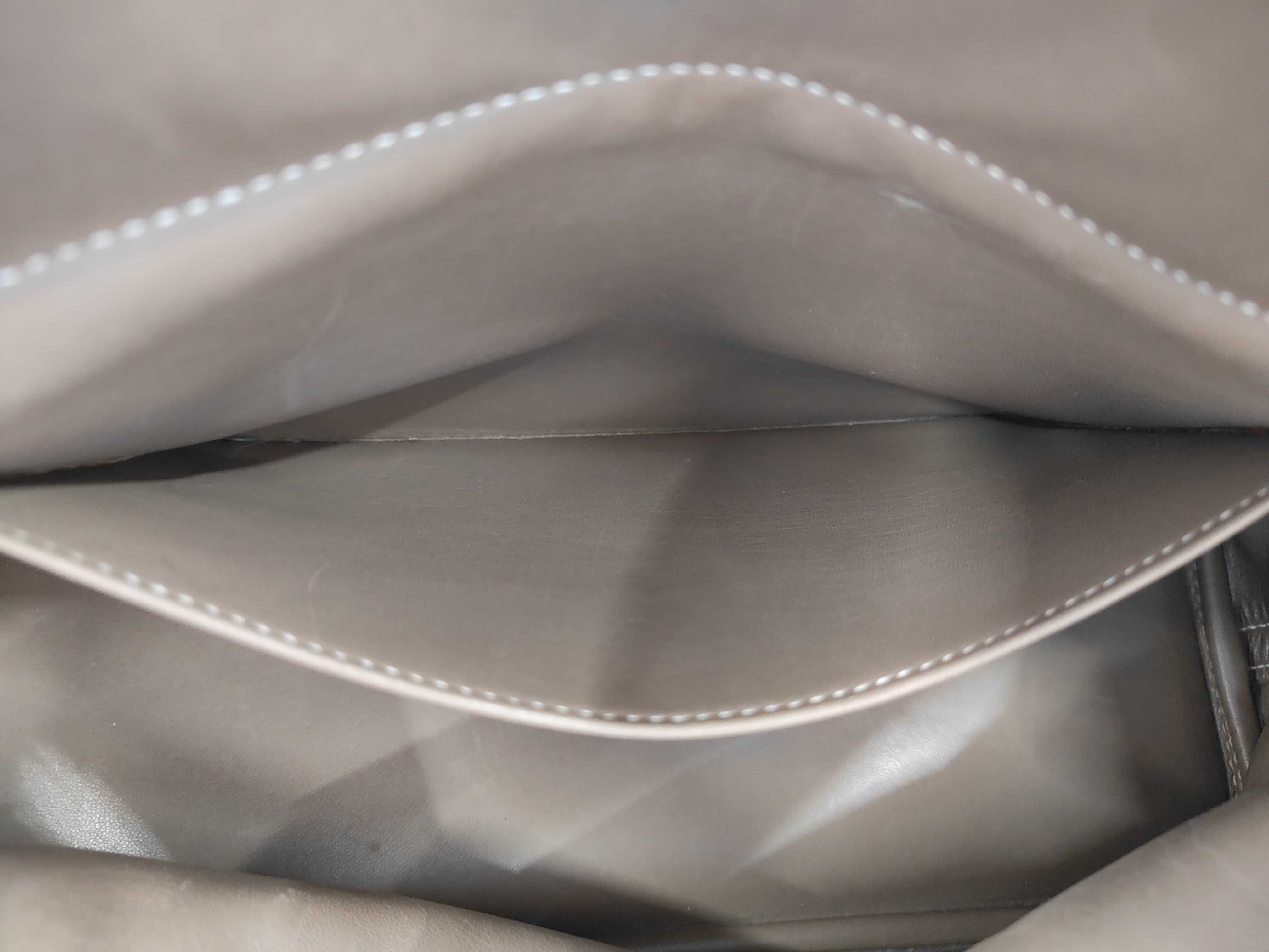Bolide Etoupe Silver Hardware Taurillon Leather Handbag — view 12