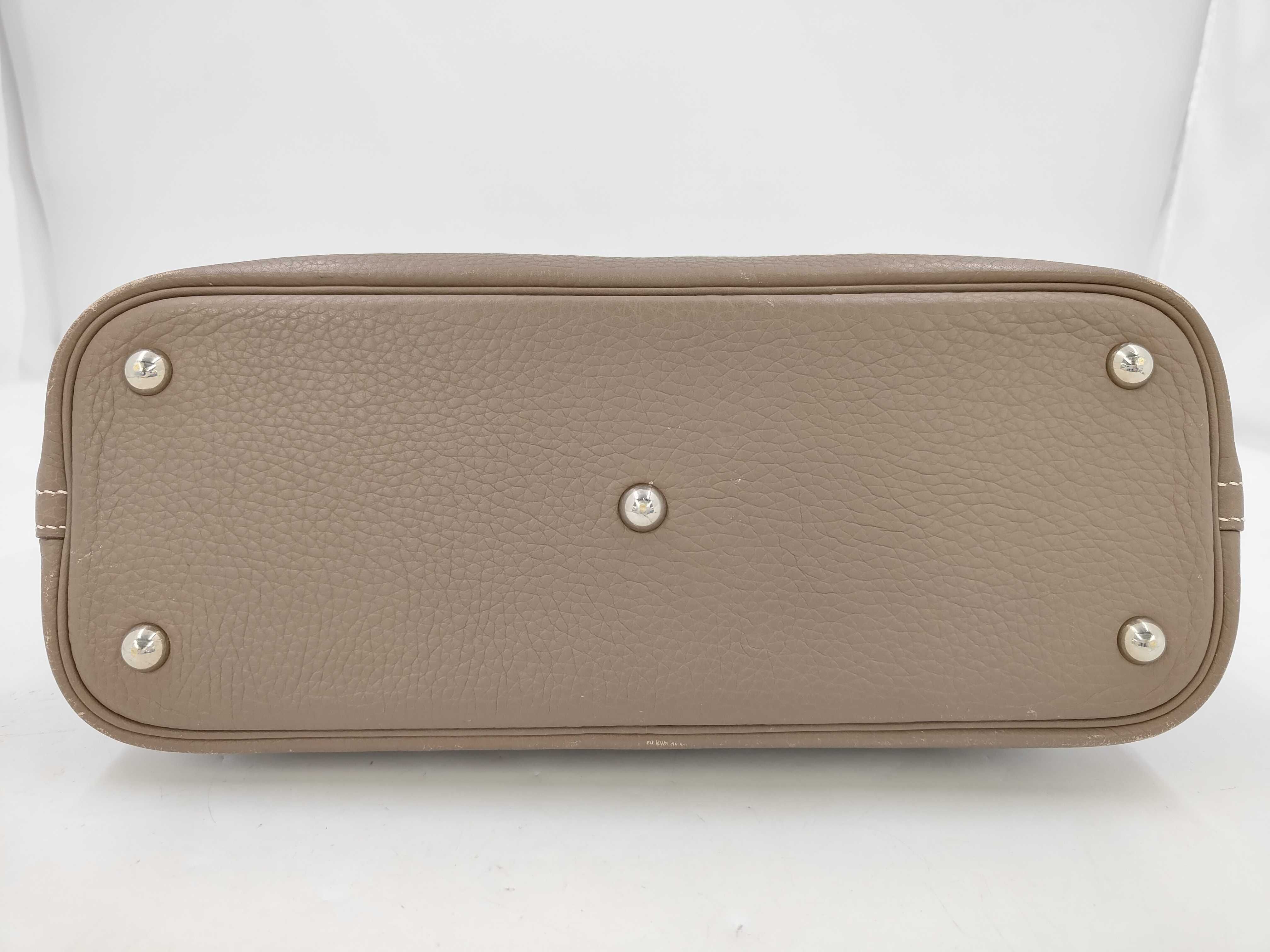 Bolide Etoupe Silver Hardware Taurillon Leather Handbag — view 3