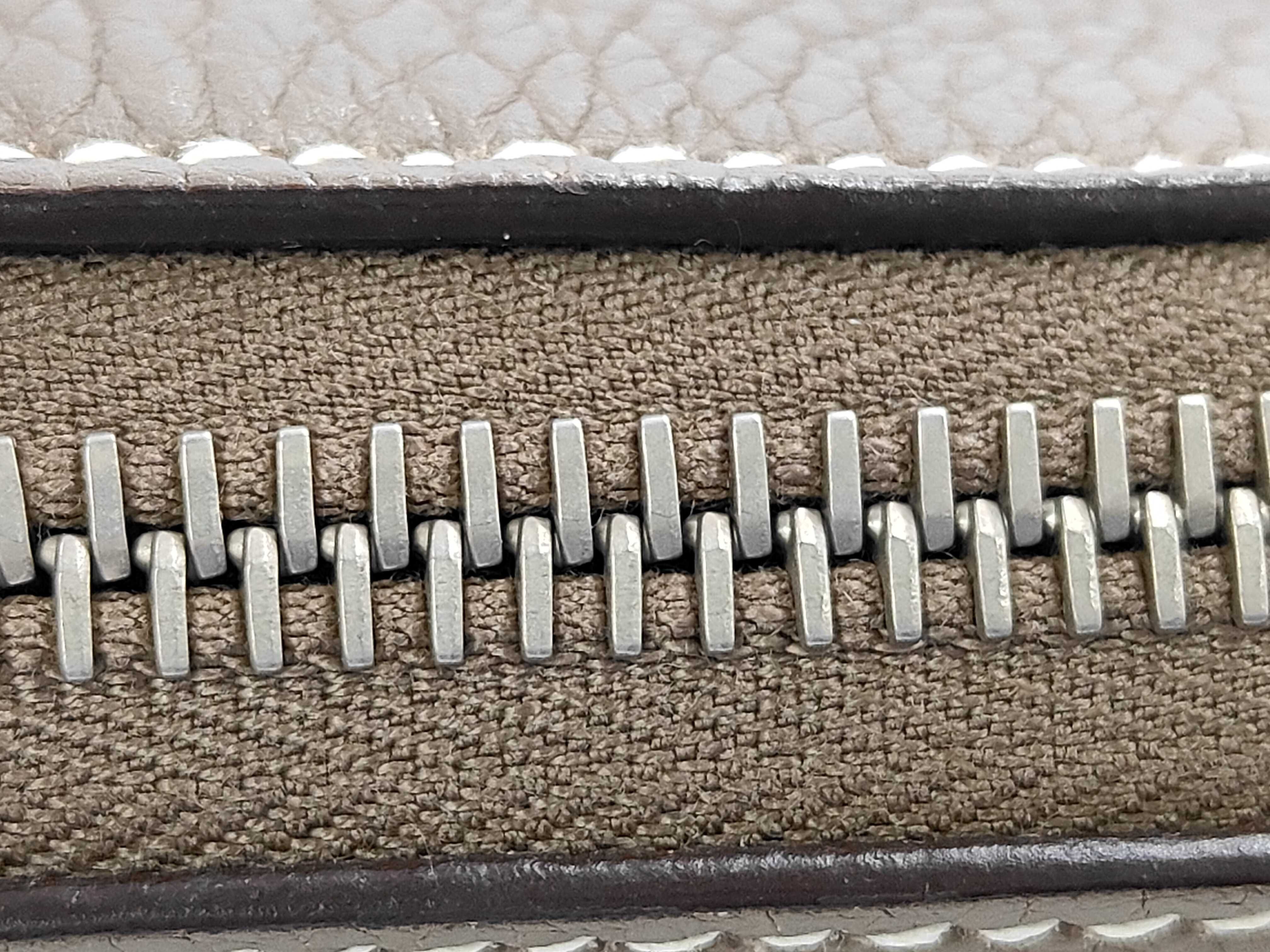 Bolide Etoupe Silver Hardware Taurillon Leather Handbag — view 8