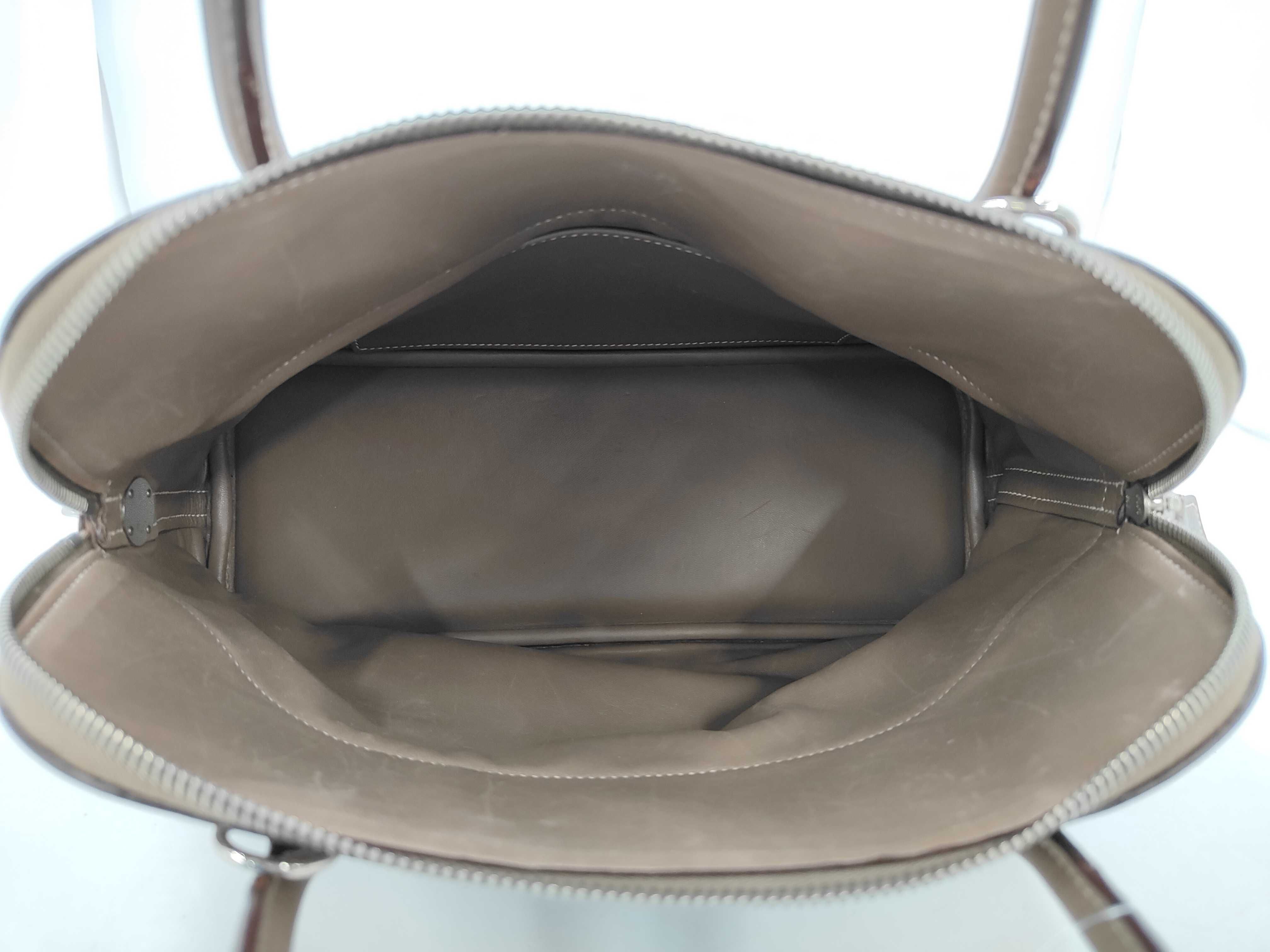 Bolide Etoupe Silver Hardware Taurillon Leather Handbag — view 10