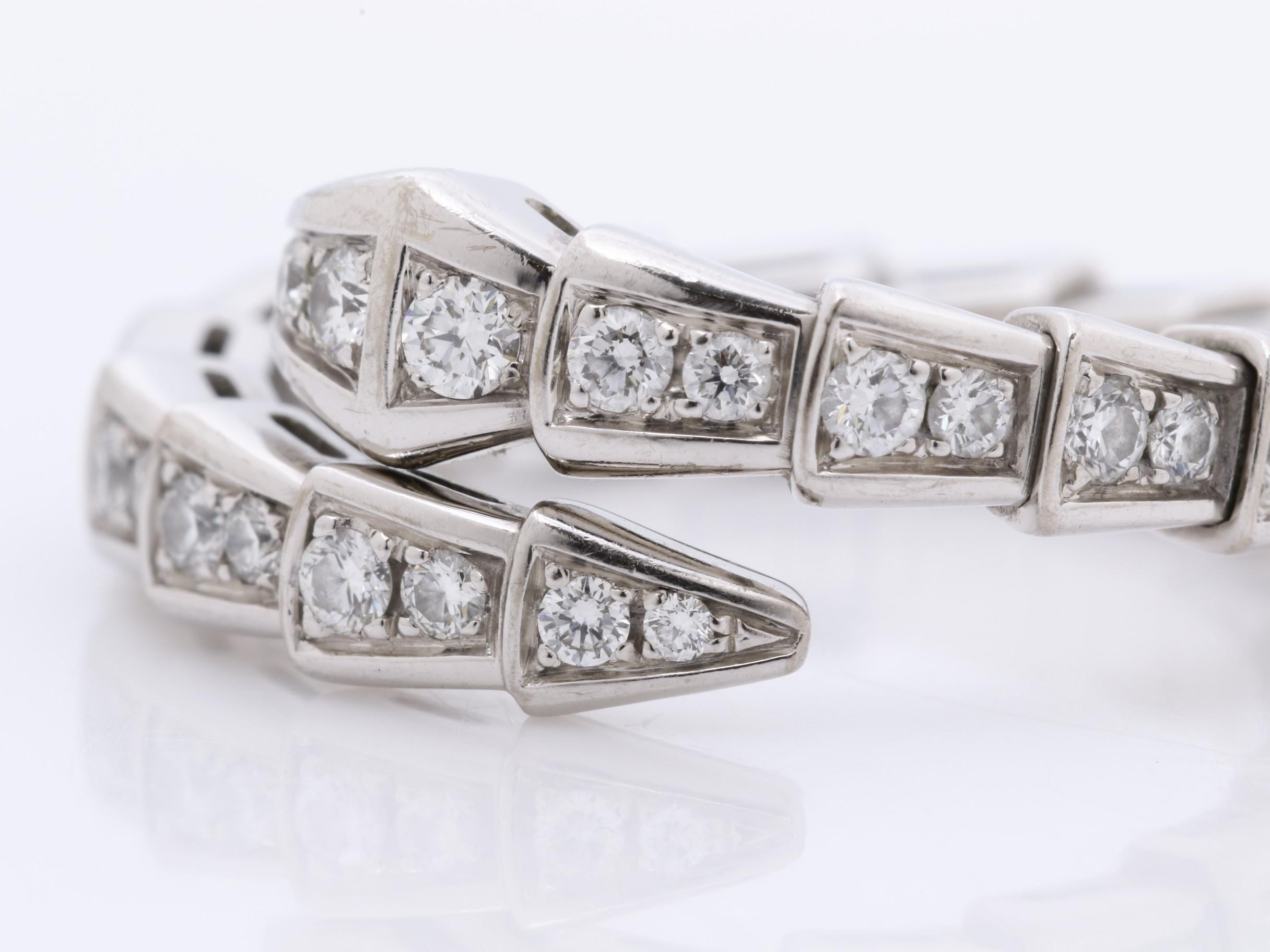 Serpenti (precious metal) ring, 750WG, diamond, 7.4g — view 3