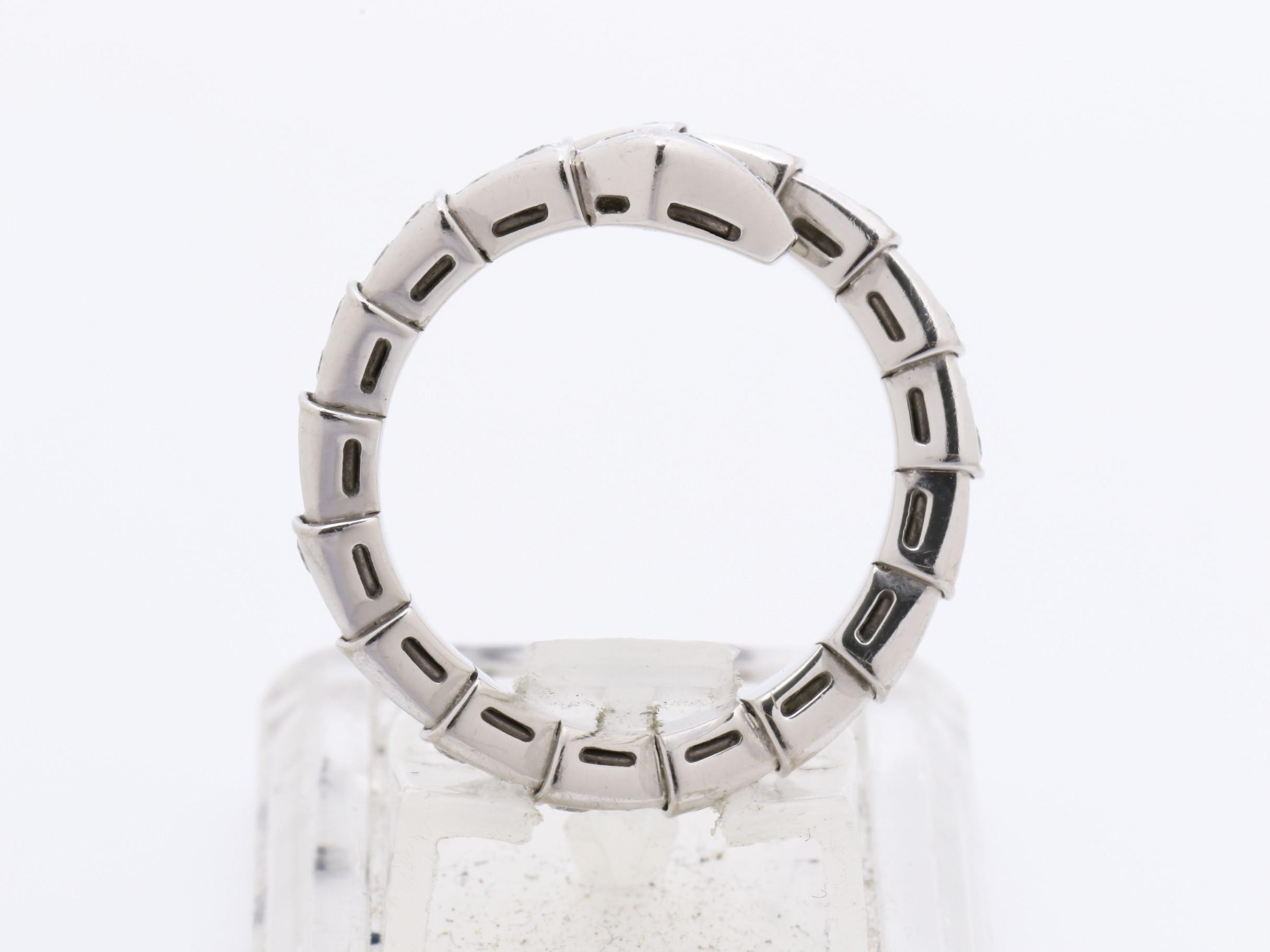 Serpenti (precious metal) ring, 750WG, diamond, 7.4g — view 5