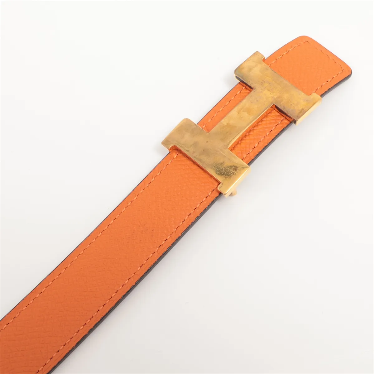 Mini Constance H Belt C: 2018 Belt 80 Vaux Swift x Vaux Epson Black x Orange — view 2