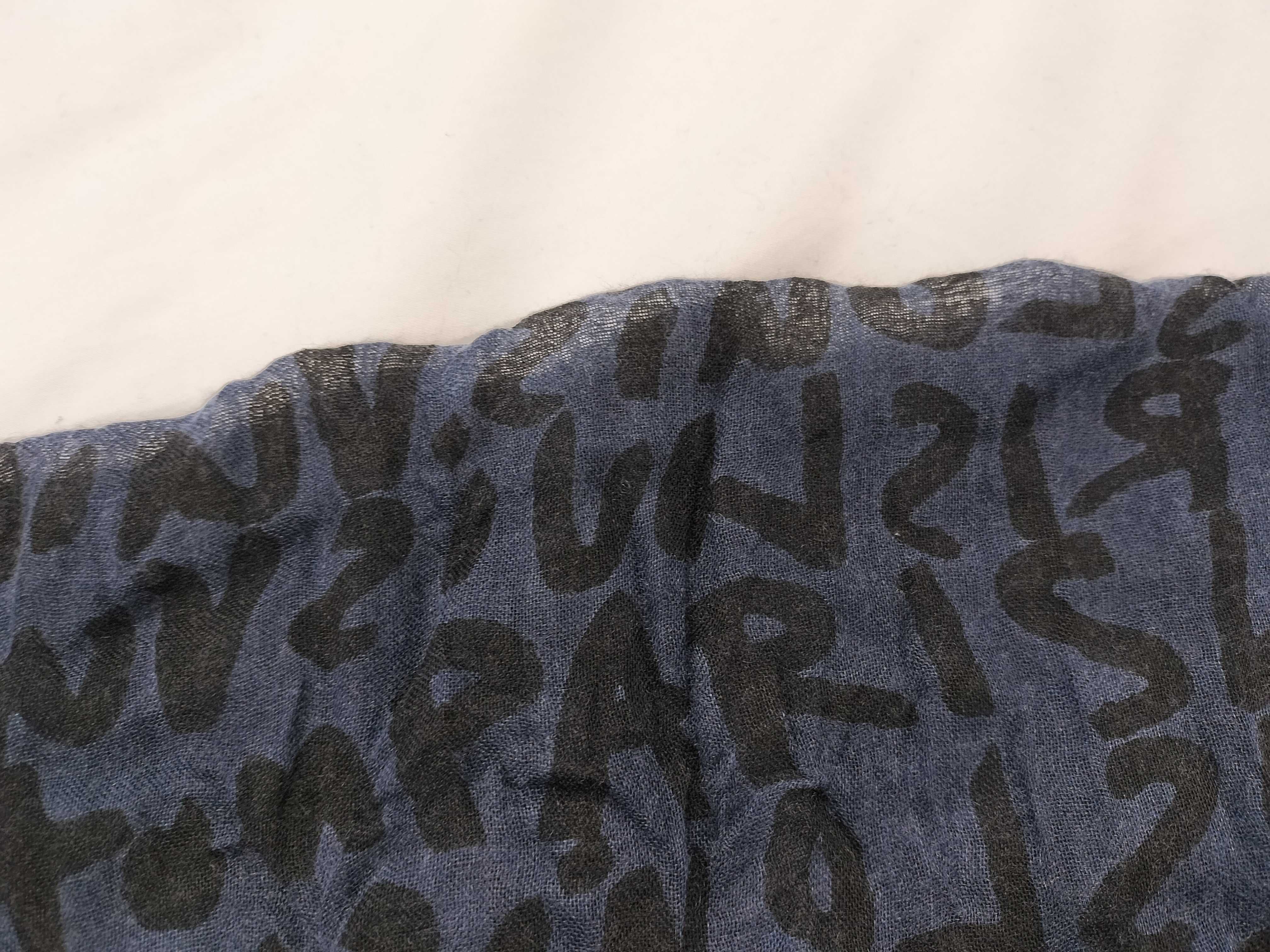 MP1344 Scarf, Black x Navy, Other Accessories — view 6