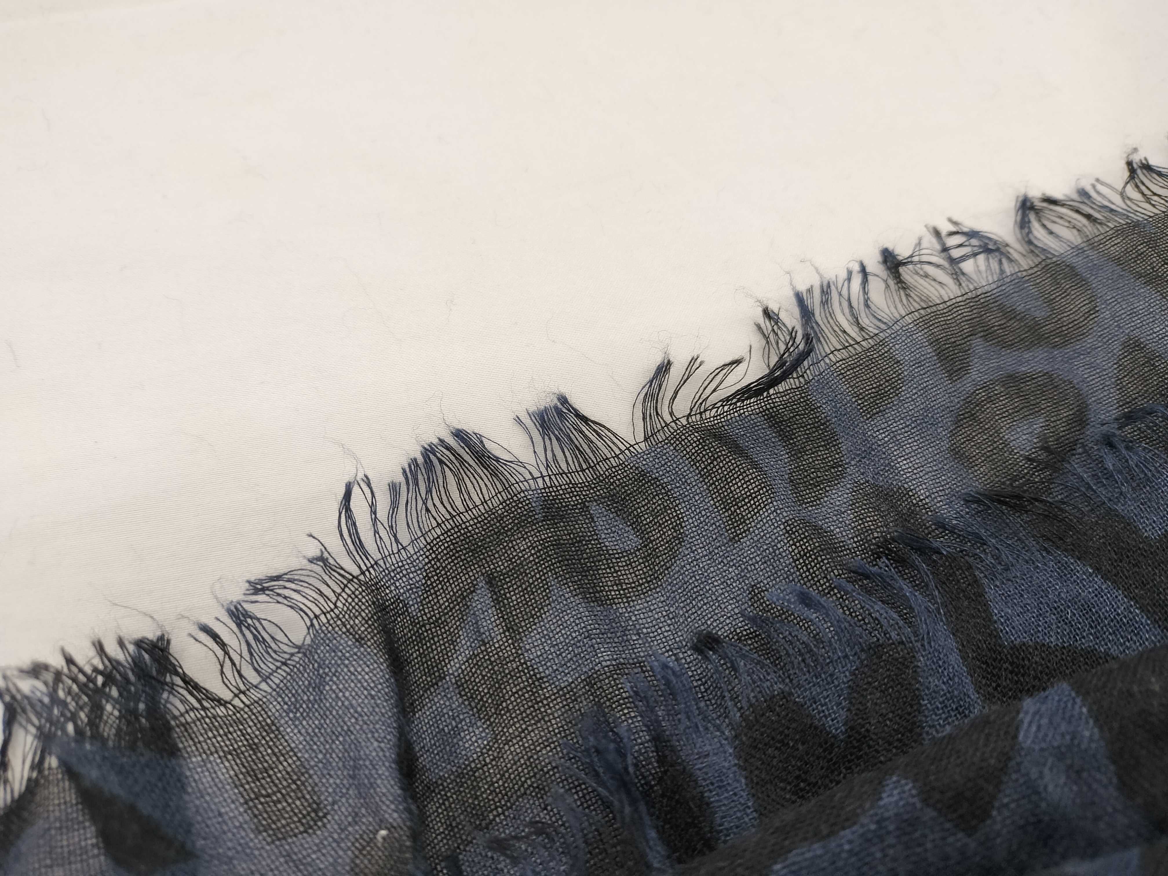 MP1344 Scarf, Black x Navy, Other Accessories — view 8