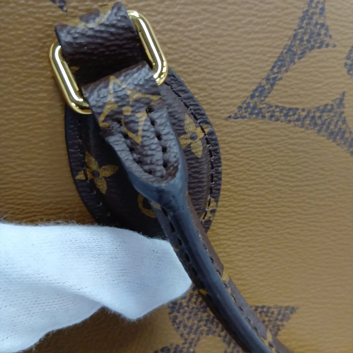 Giant Monogram Reverse OnTheGo GM M45320 DU0211 Brown (RFID detected) — view 15