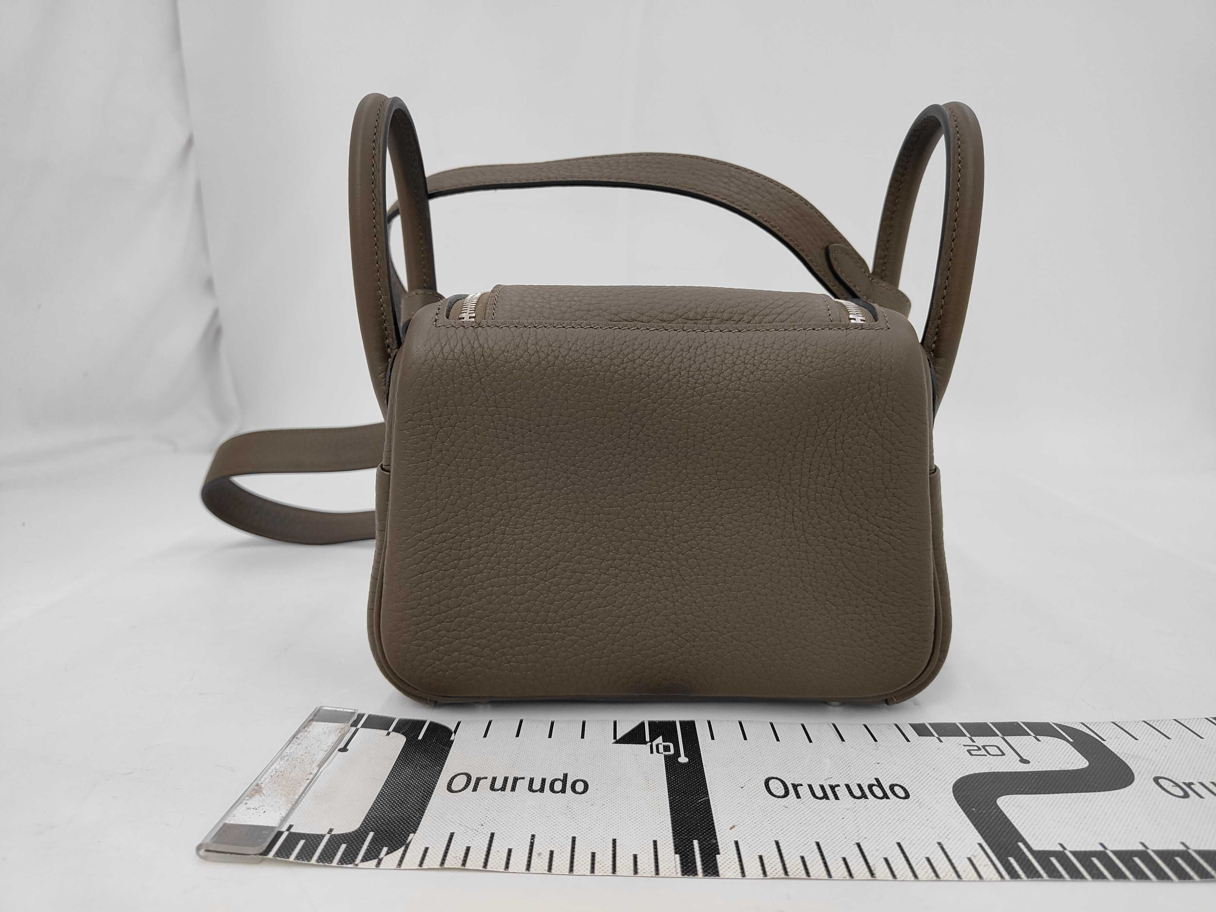 Mini Lindy 2 Vert Roden x Taurillon Clemence x Silver Hardware x G Stamp Shoulder Bag — view 2