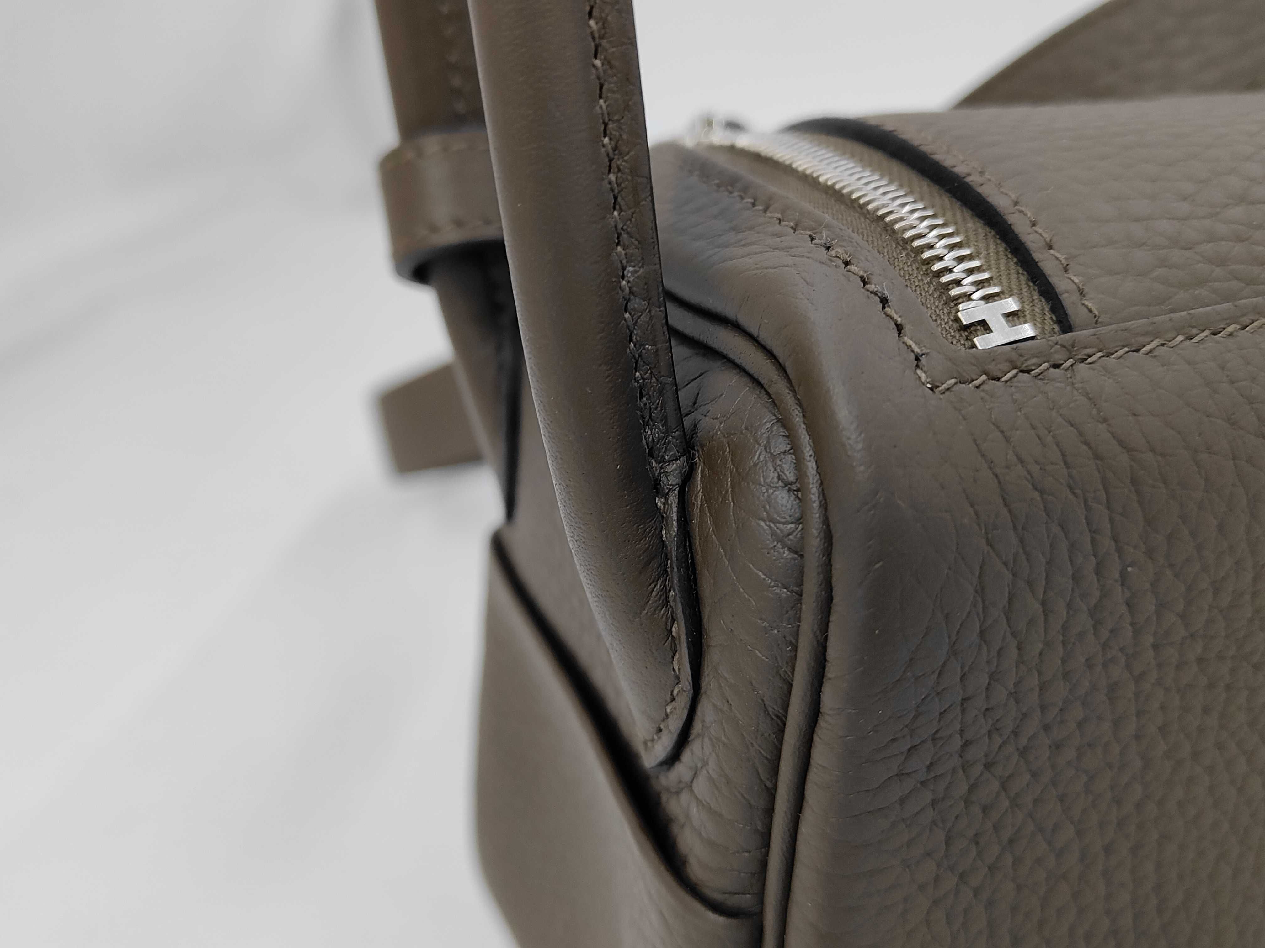 Mini Lindy 2 Vert Roden x Taurillon Clemence x Silver Hardware x G Stamp Shoulder Bag — view 3