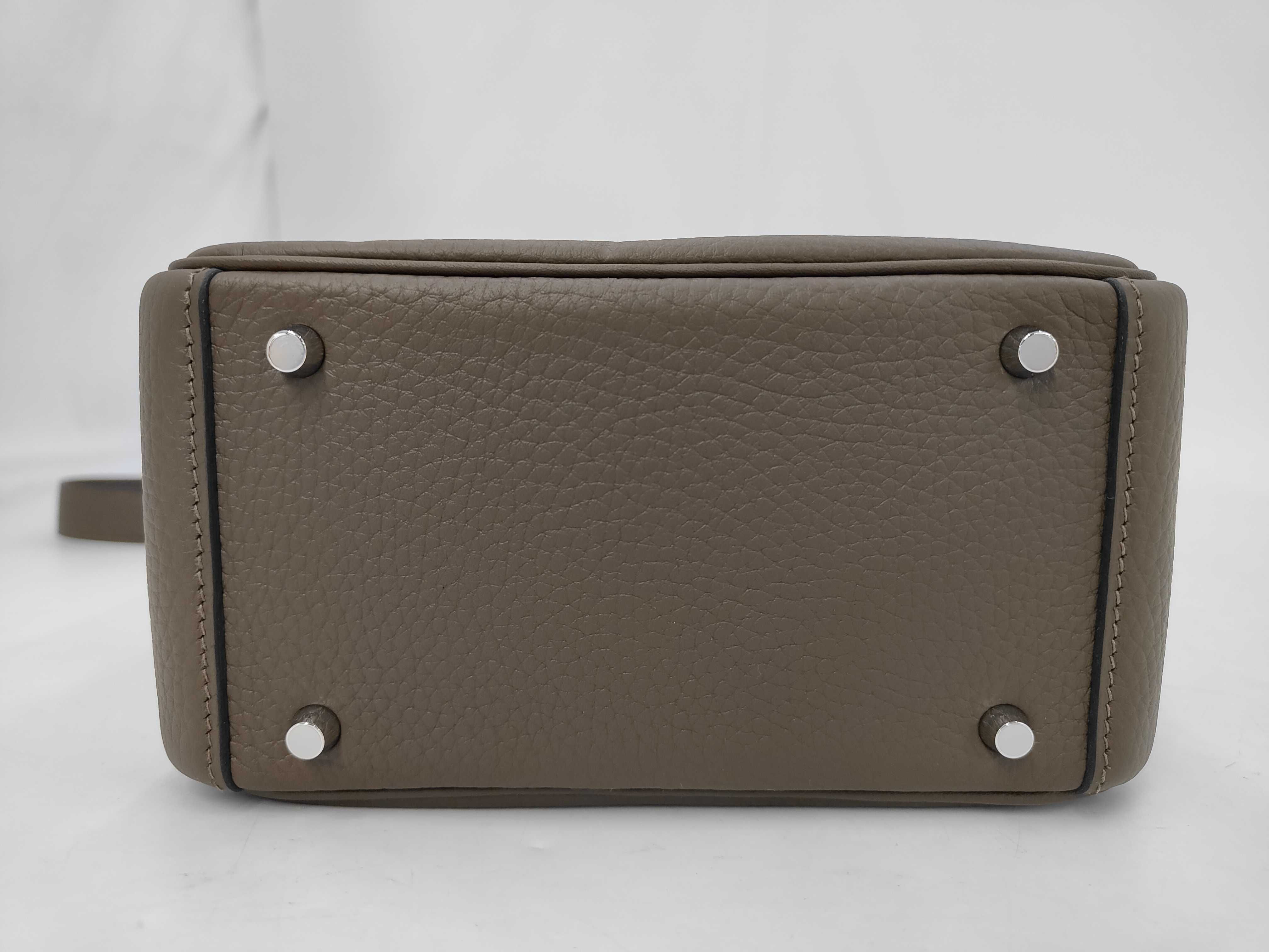 Mini Lindy 2 Vert Roden x Taurillon Clemence x Silver Hardware x G Stamp Shoulder Bag — view 6