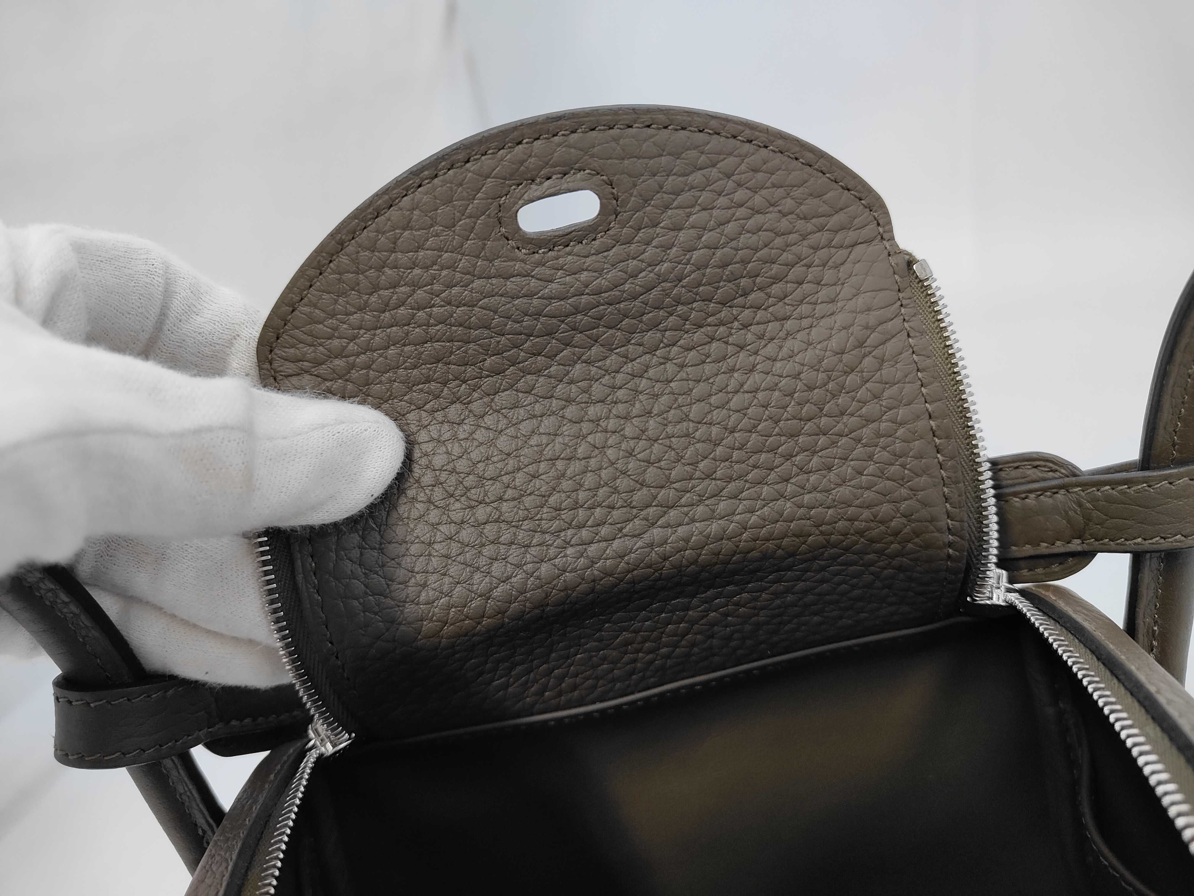 Mini Lindy 2 Vert Roden x Taurillon Clemence x Silver Hardware x G Stamp Shoulder Bag — view 8