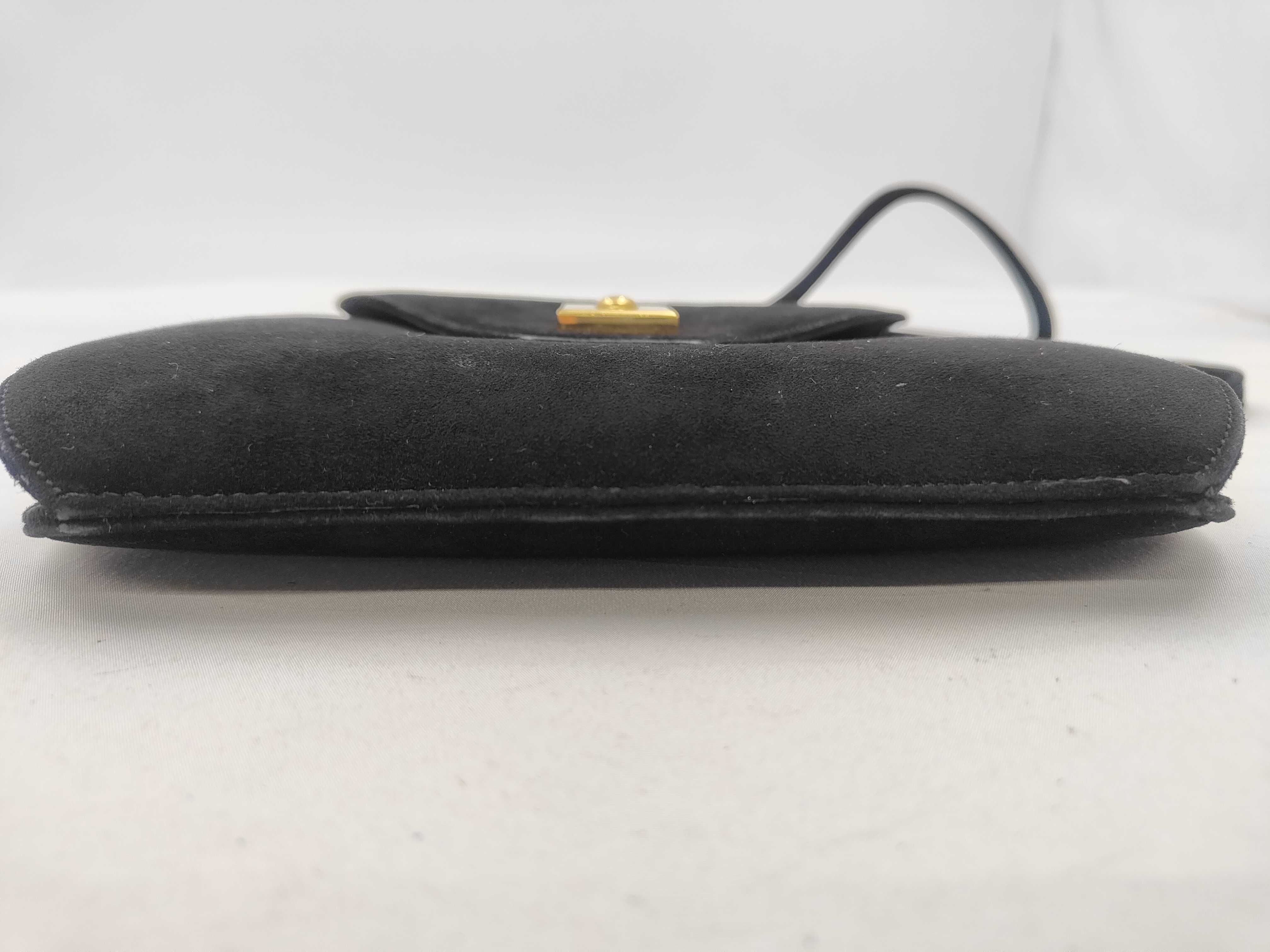 Claire de Lune Doblis Black Gold Hardware Handbag ( X stamp) — view 7