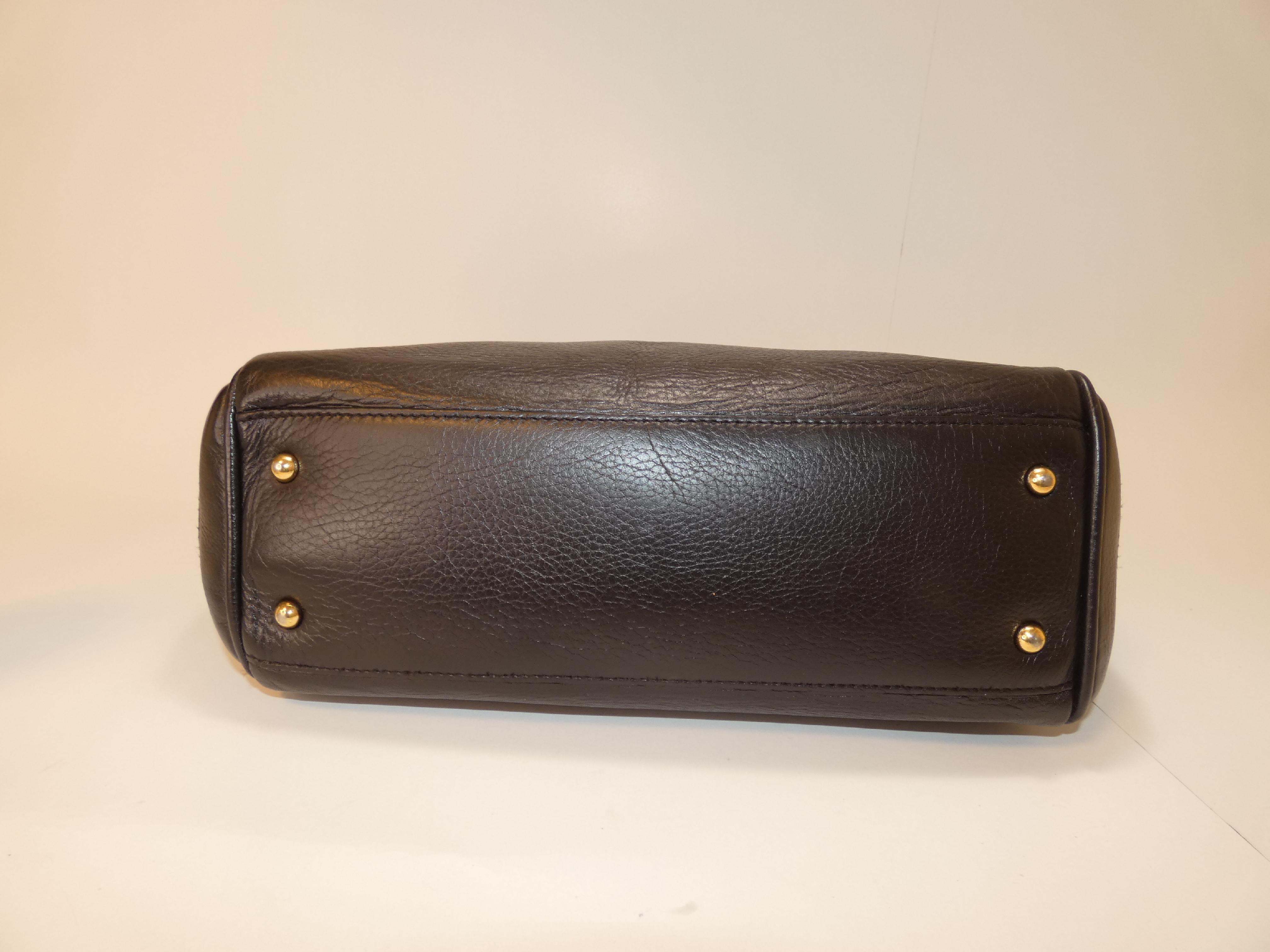 Heritage Leather Dark Brown Hand Tote Bag — view 4
