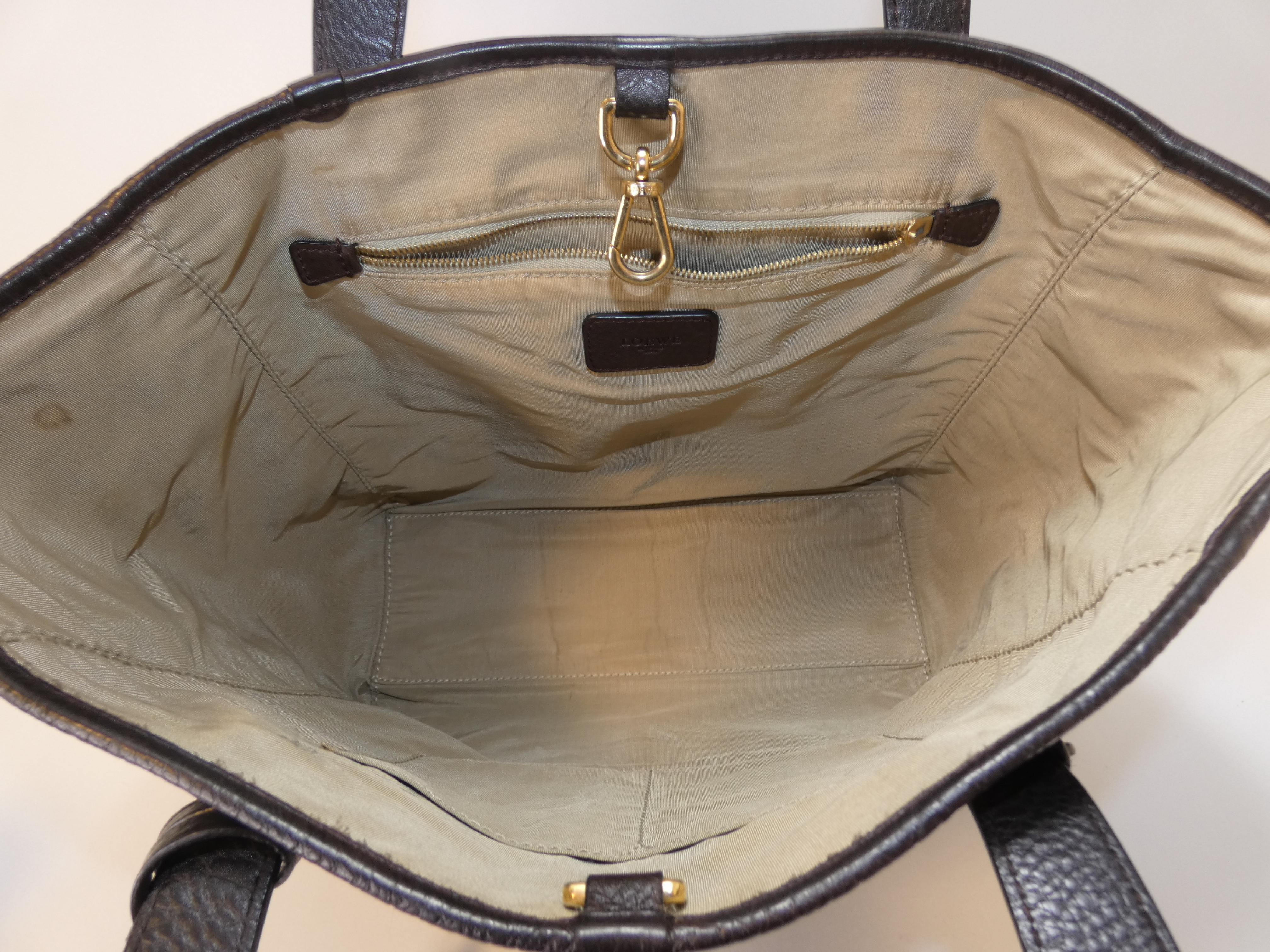 Heritage Leather Dark Brown Hand Tote Bag — view 8