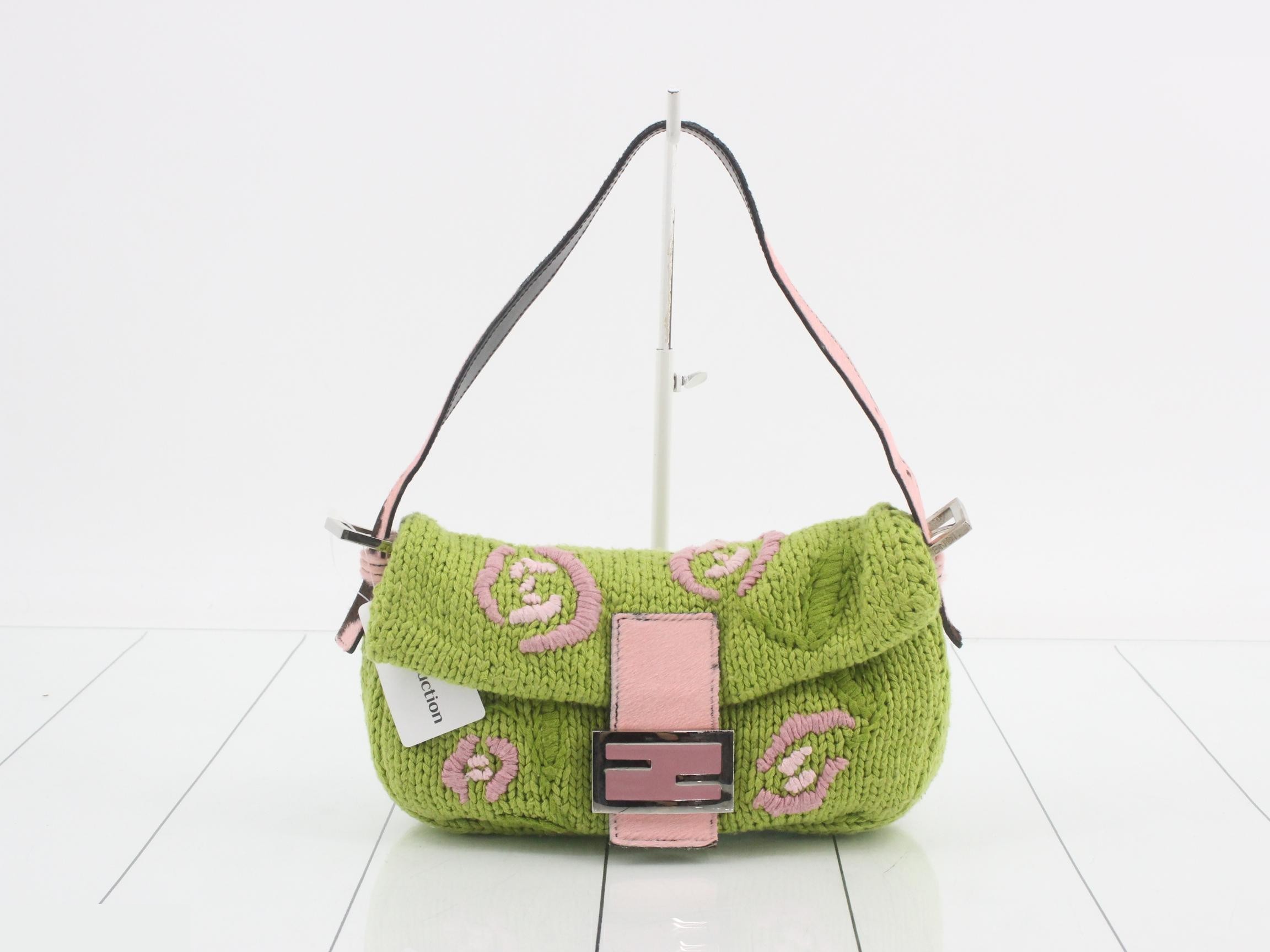 Mamma Bucket Knit One-Shoulder Bag