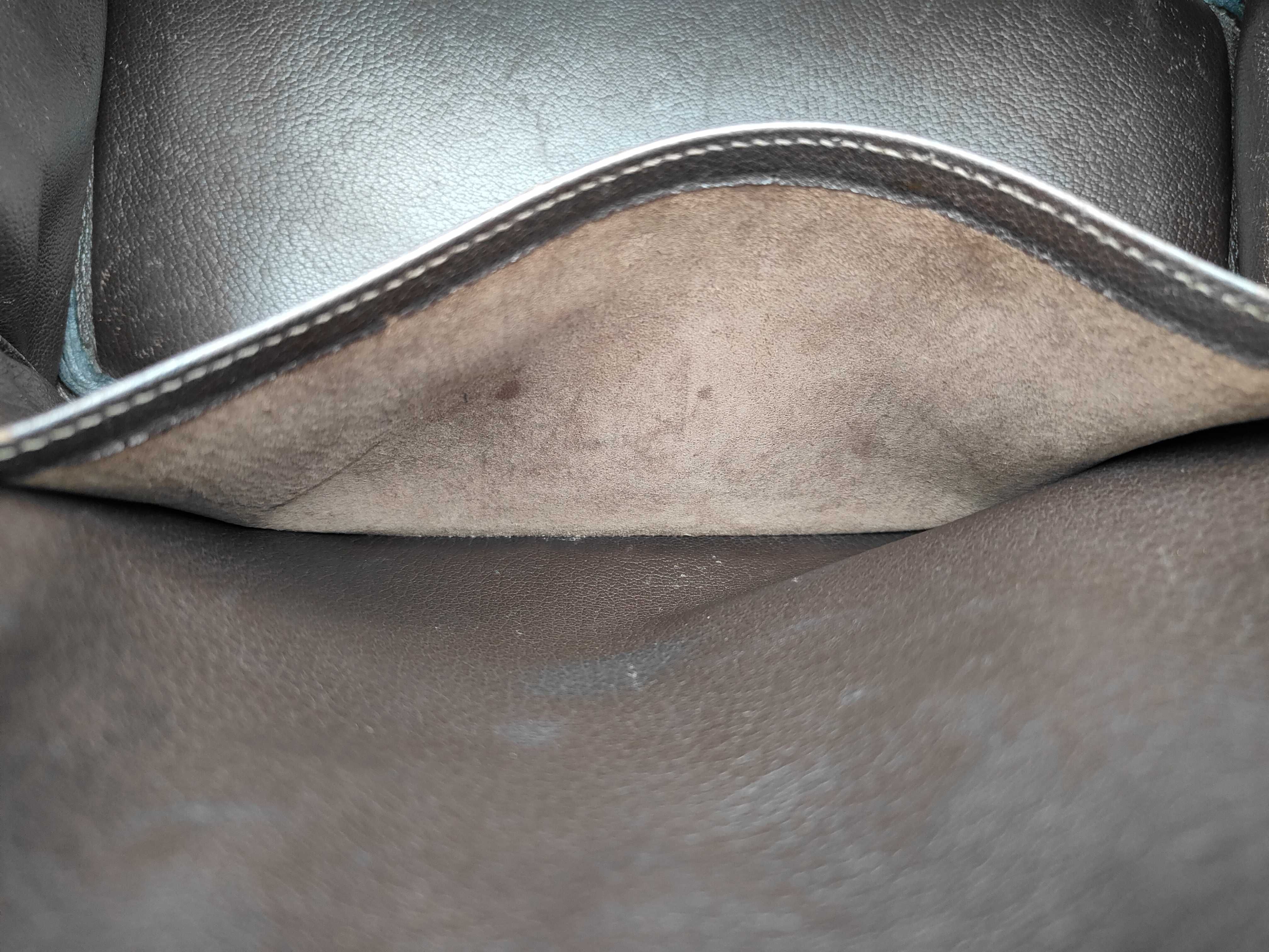 Birkin 30 J Togo leather, silver hardware, dark brown handbag — view 10
