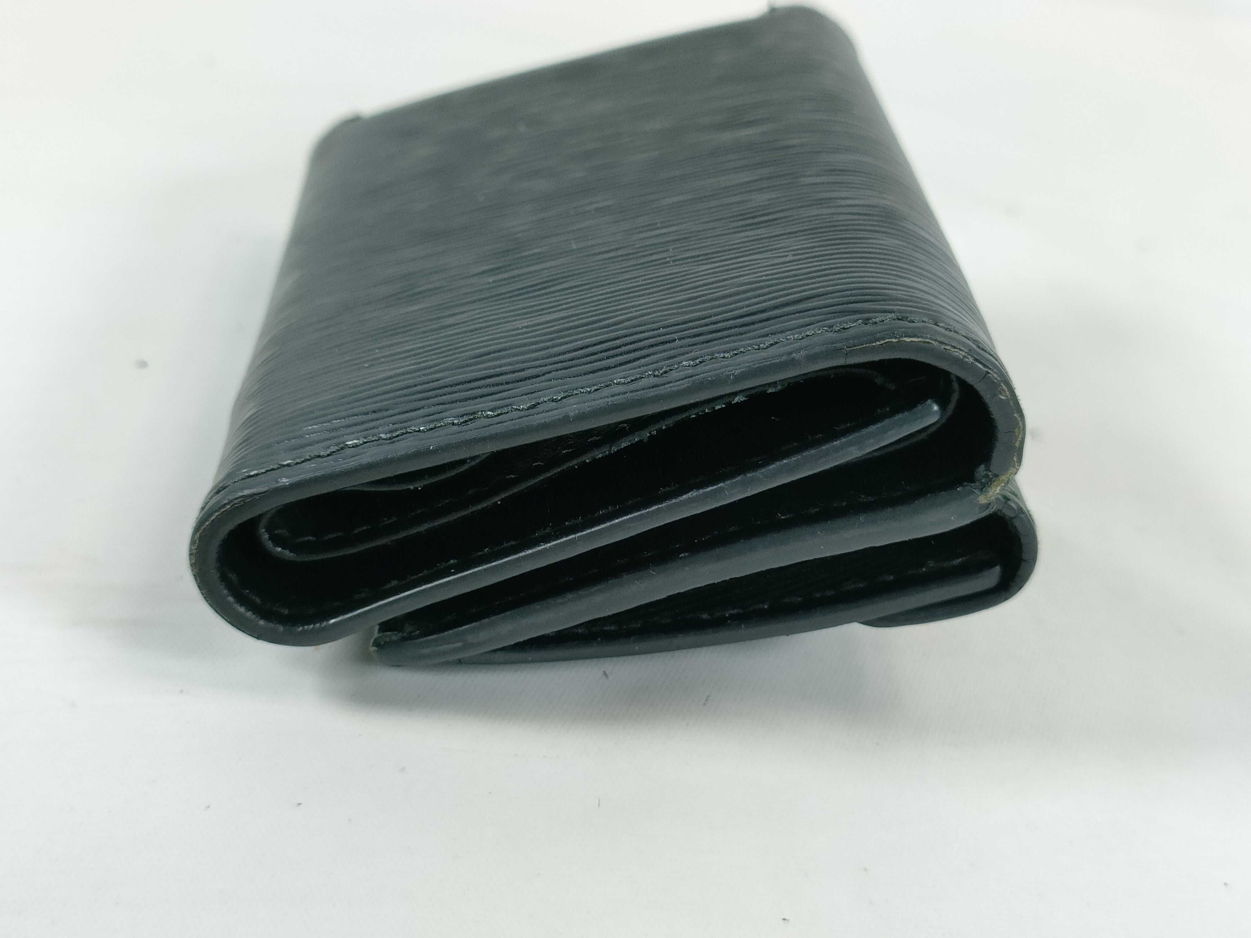 Tri-fold Wallet with Triangle Logo, Black — view 4