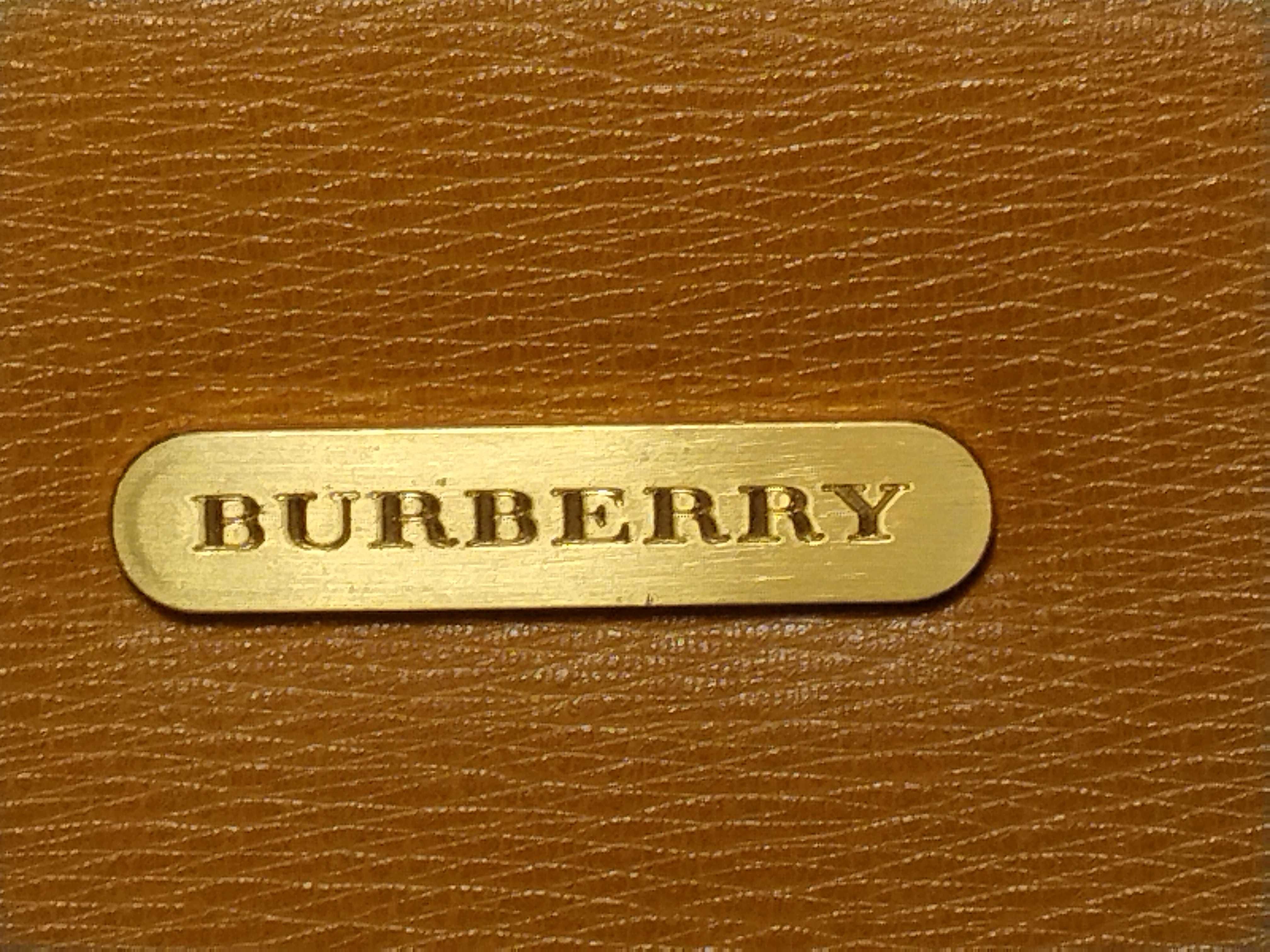 Leather Handbag with Checkered Interior — view 13