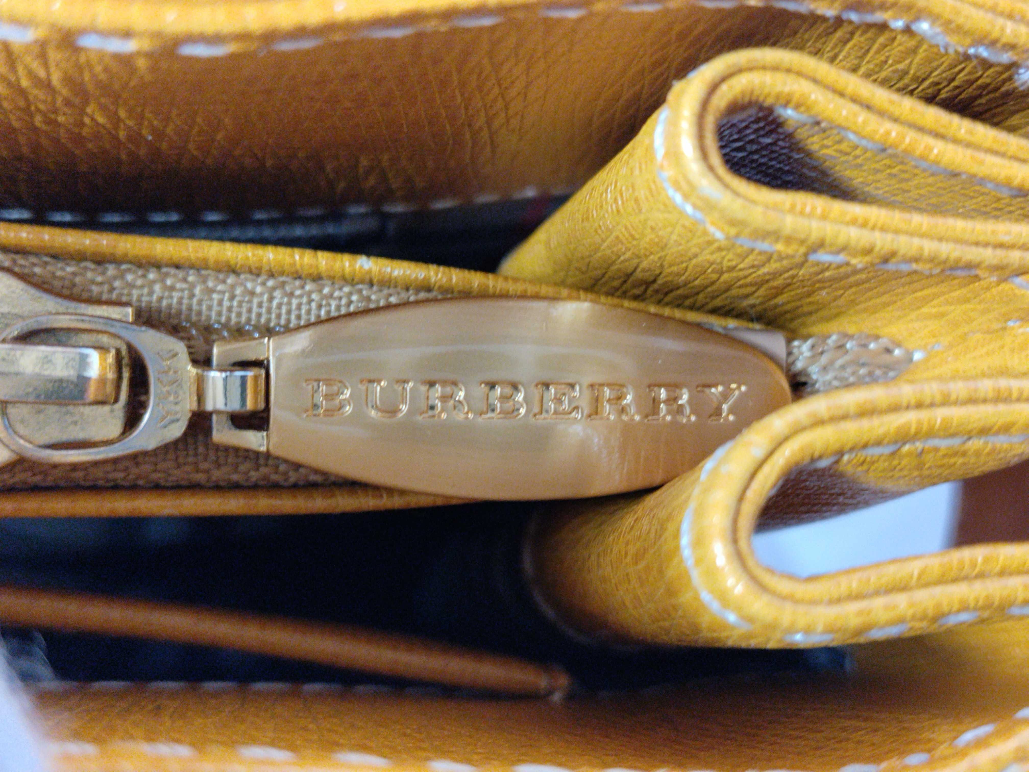 Leather Handbag with Checkered Interior — view 15