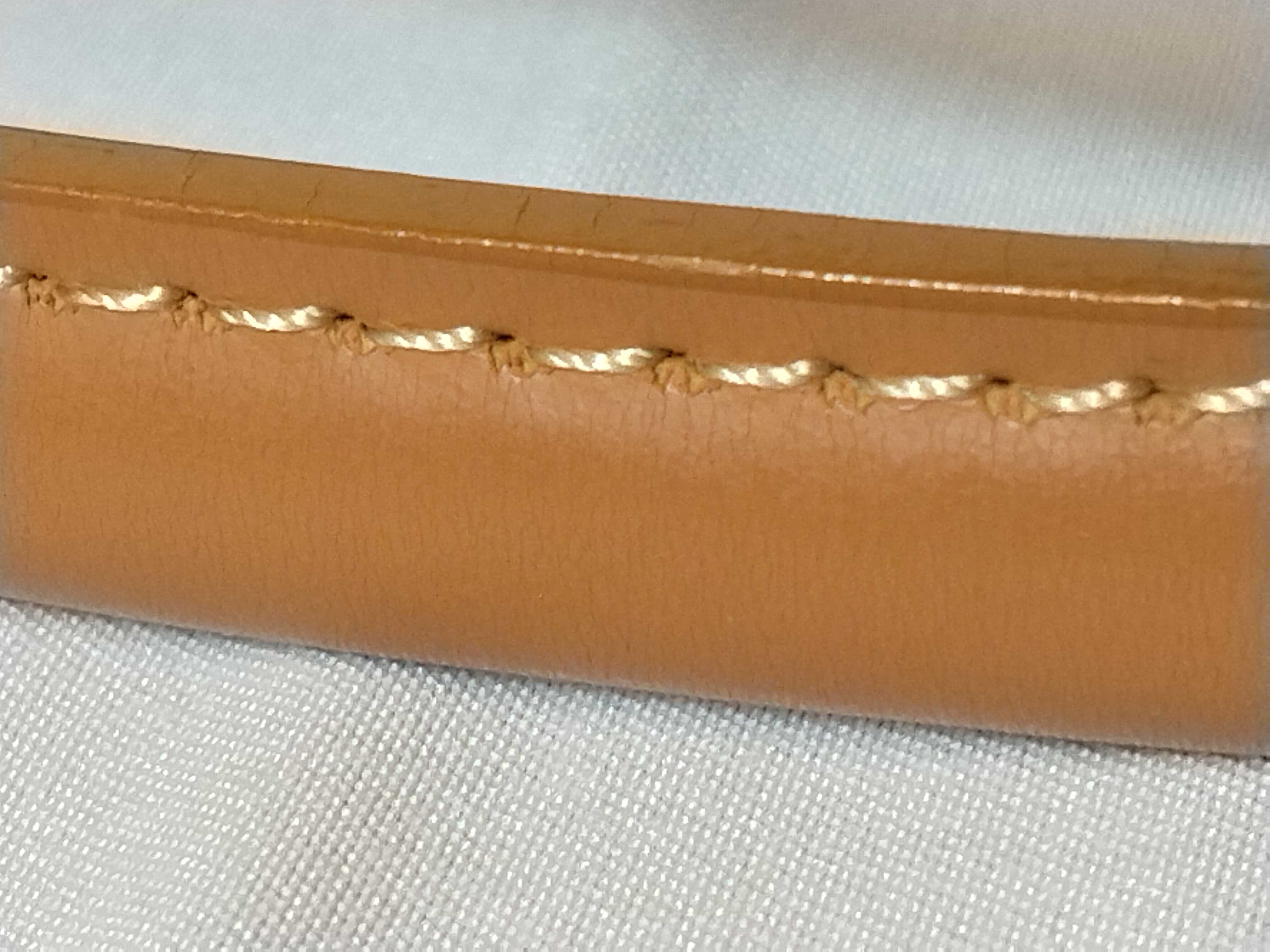 Leather Handbag with Checkered Interior — view 4