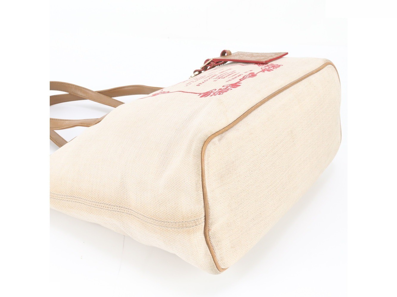 Collezione Leather Canvas Tote Bag — view 5