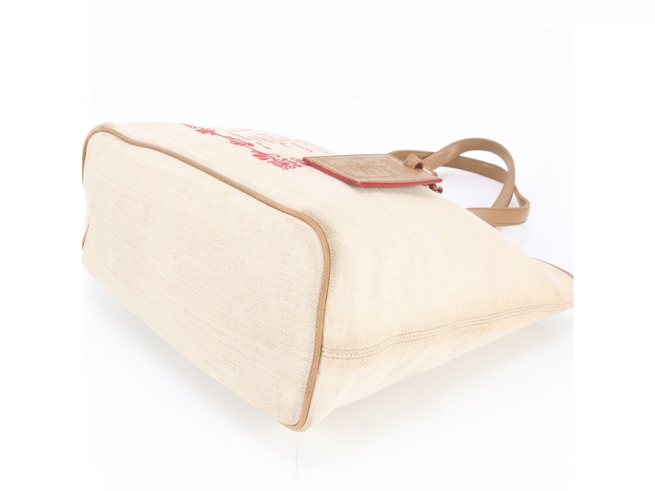 Collezione Leather Canvas Tote Bag — view 6