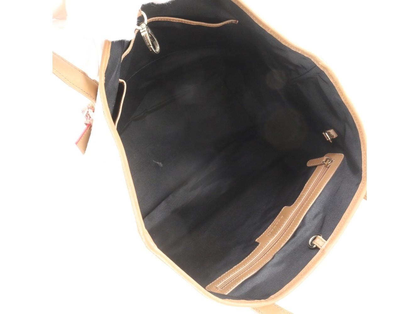 Collezione Leather Canvas Tote Bag — view 8